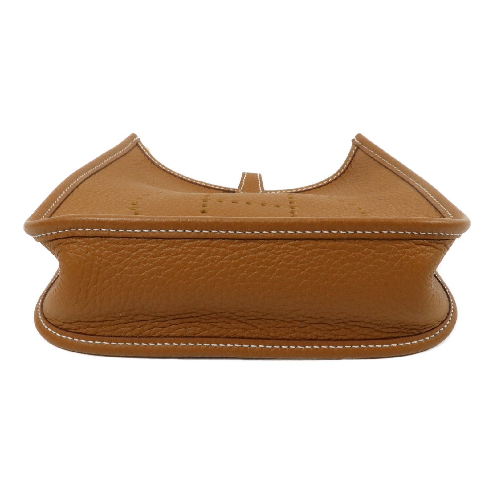 HERMES Clemence皮革Evelyne TPM肩背袋Gold