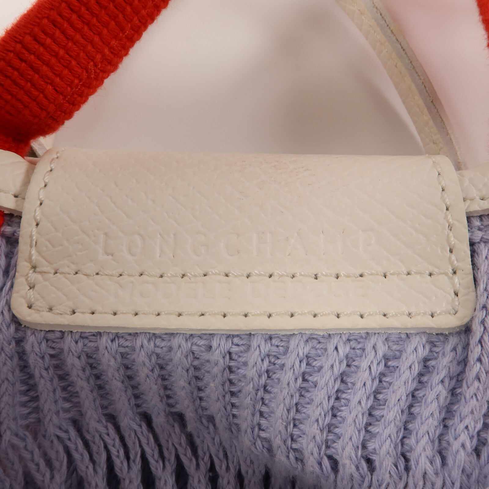 Longchamp 牛皮皮革/棉質Le Pliage Mesh Bag XS手挽肩背兩用袋