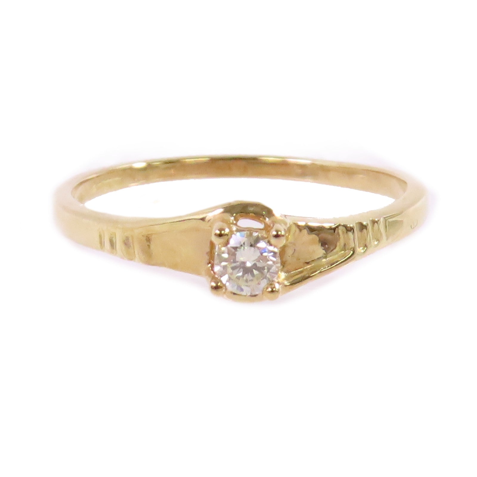 JEWELRY 18K黃金/鑽石Diamond Ring戒指US#6.75