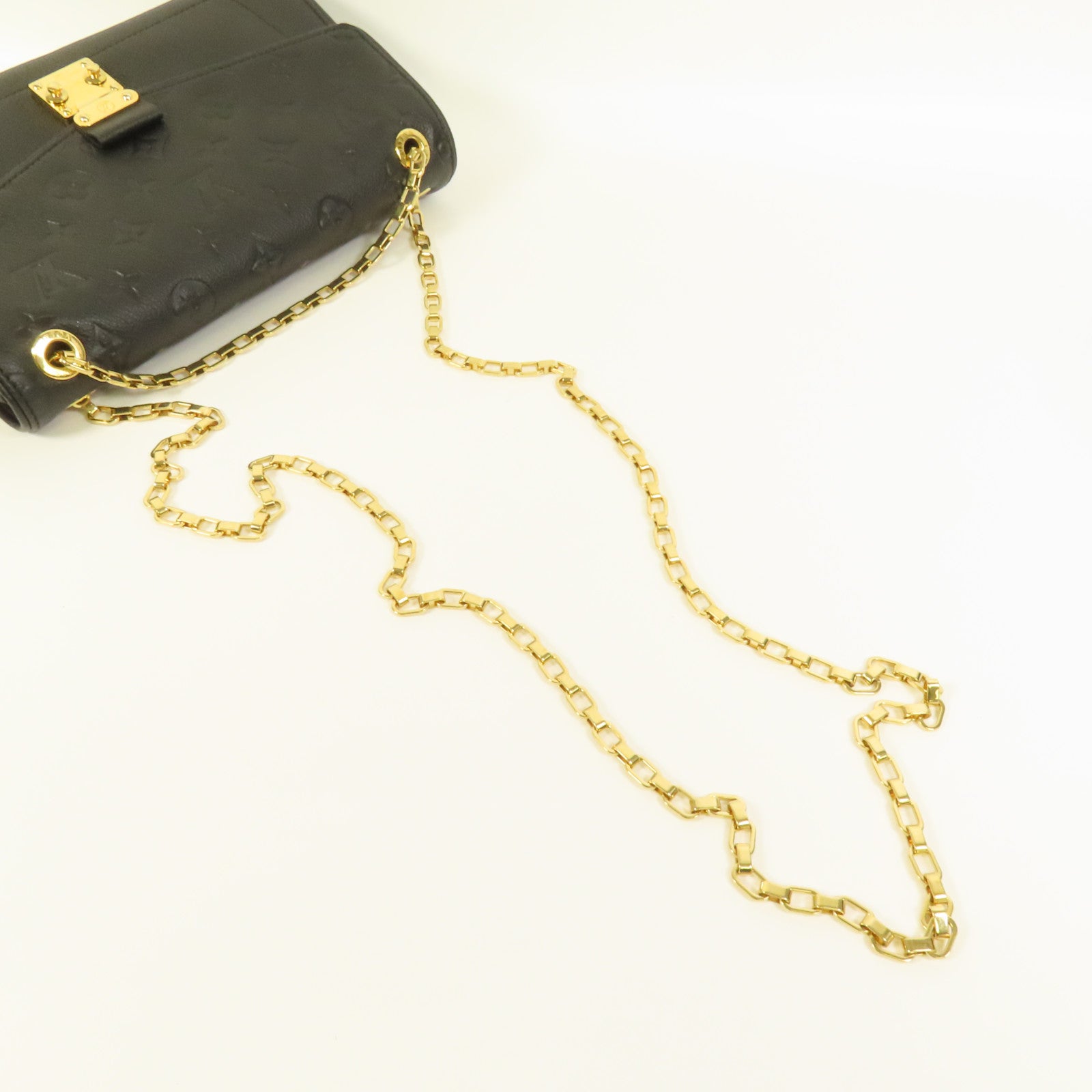 LOUIS VUITTON Monogram Empreinte Sant Germain PM金扣鏈帶肩背袋