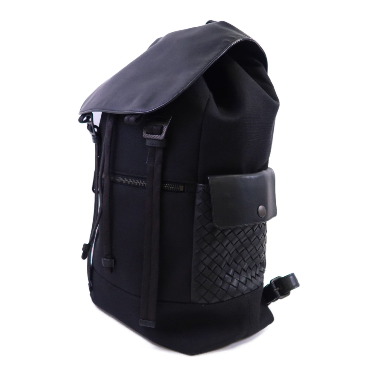 BOTTEGA VENETA 帆布/織紋皮革Backpack背包