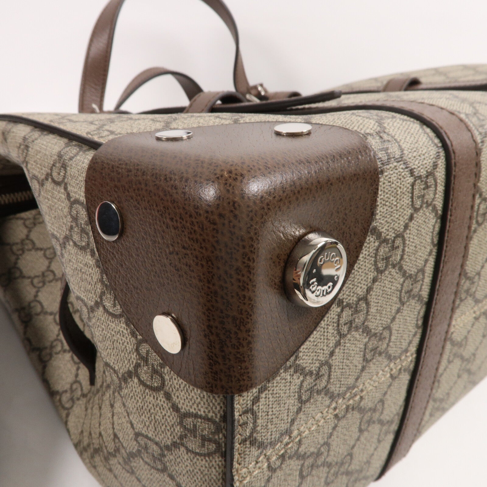 GUCCI 塗層帆布Bucket Travel Tote手挽袋
