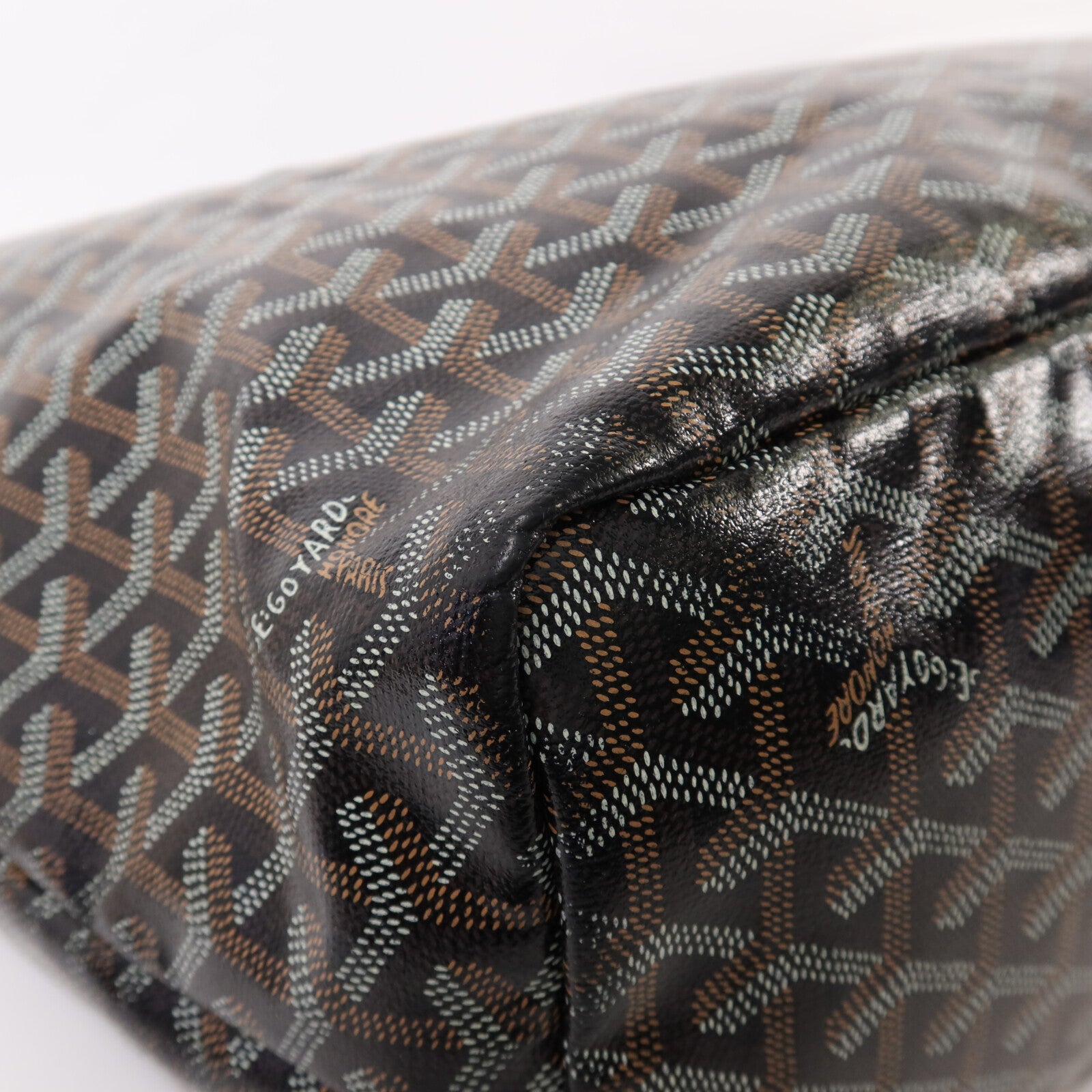 GOYARD 塗層帆布Saint Louis PM銀扣手挽袋