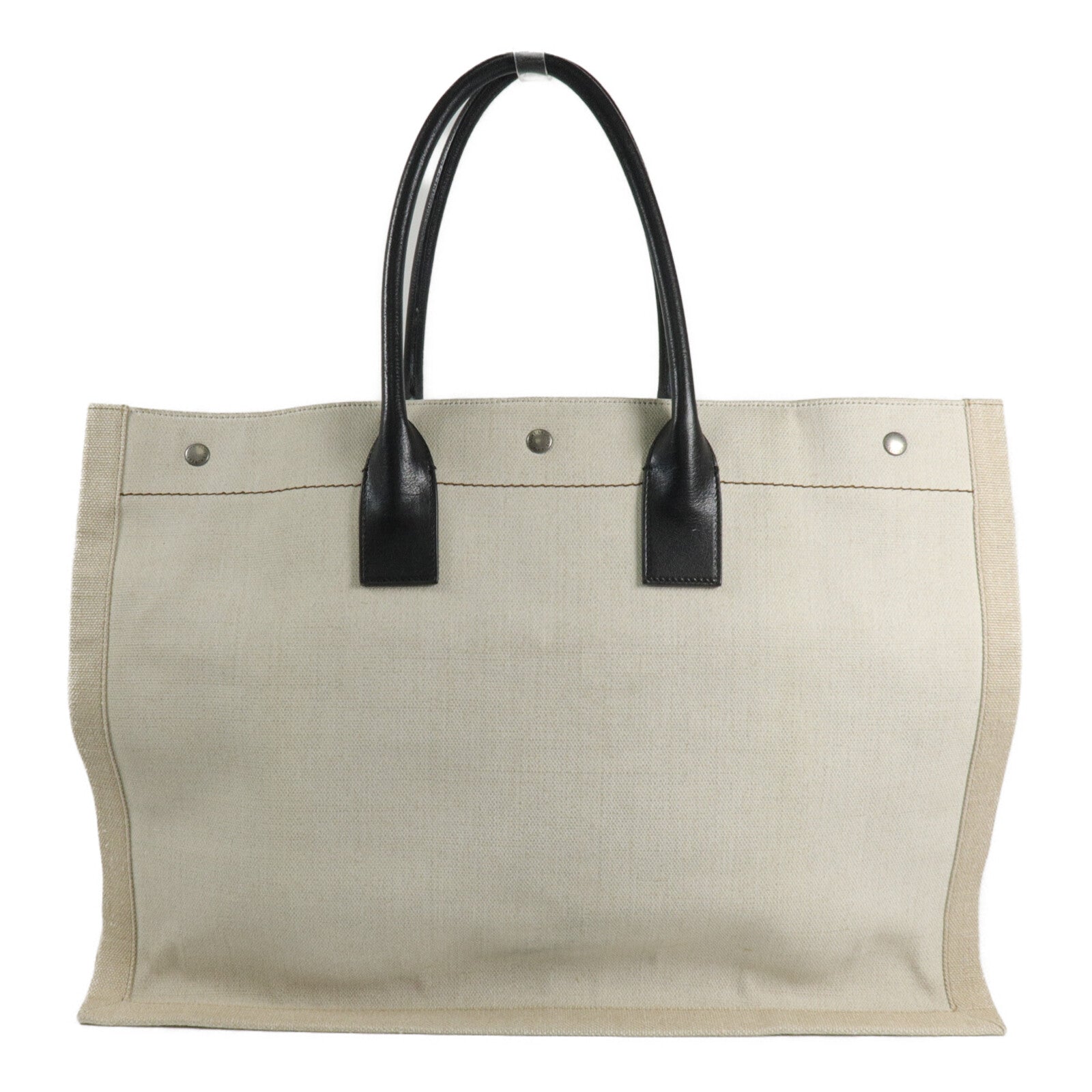 SAINT LAURENT 帆布Rive Gauche Large手挽袋