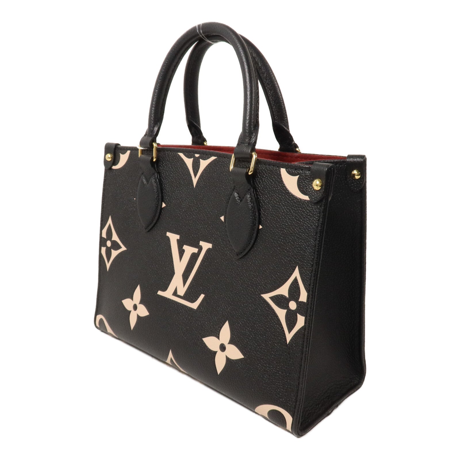 LOUIS VUITTON Monogram Empreinte On The Go PM手挽肩背兩用袋
