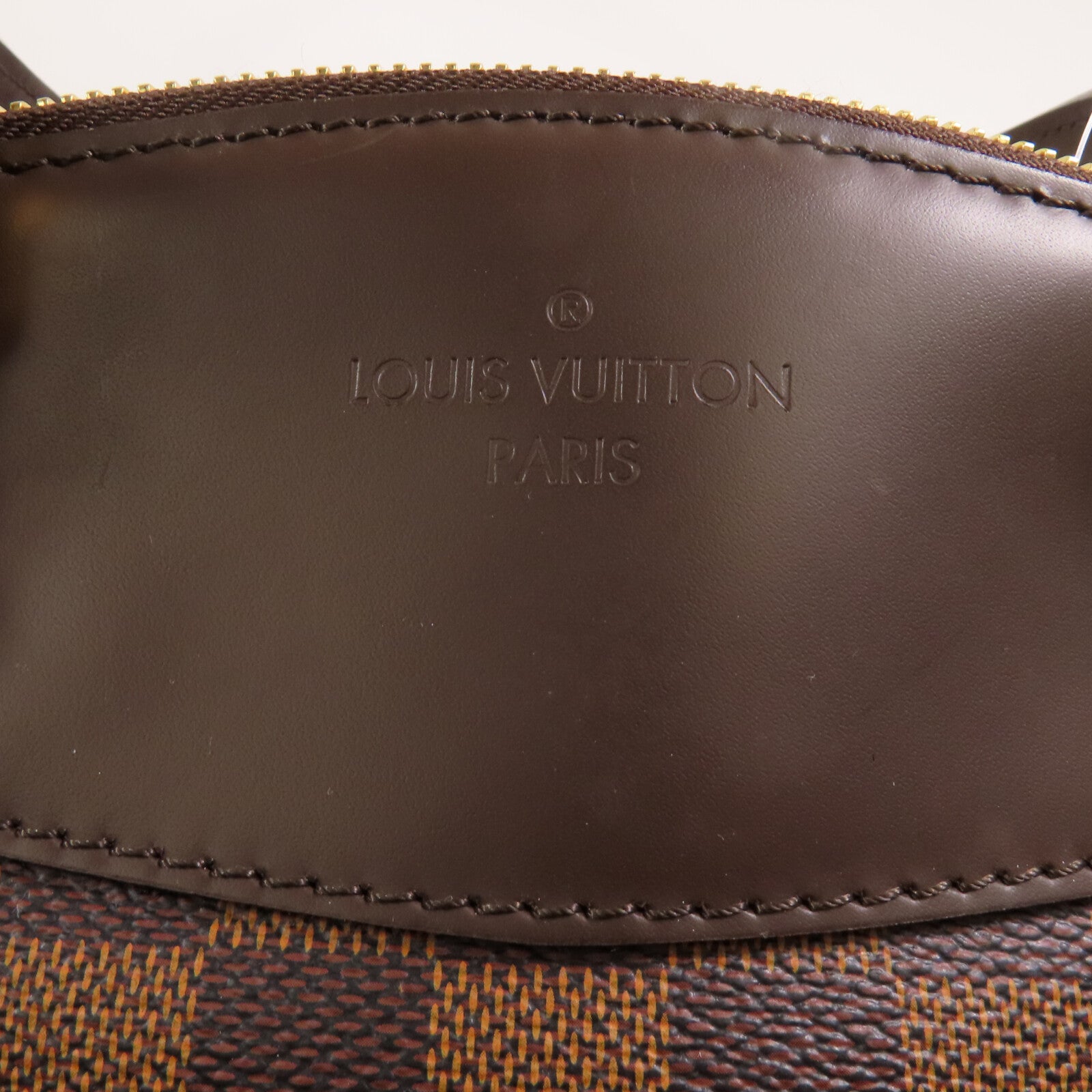 LOUIS VUITTON Damier Ebene Verona PM金扣手挽袋