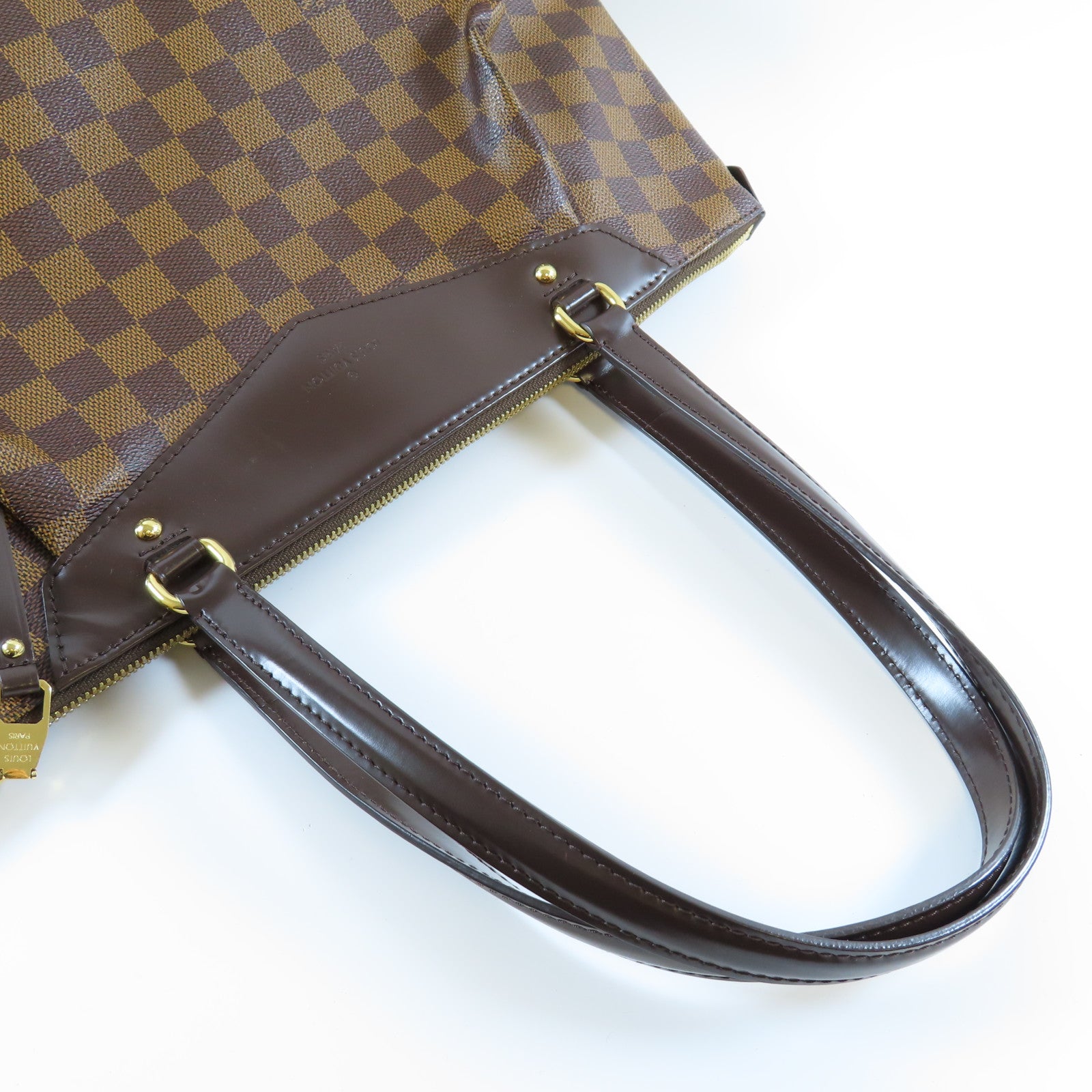 LOUIS VUITTON **【激減優惠】Damier Ebene Westminster GM金扣肩背袋啡色