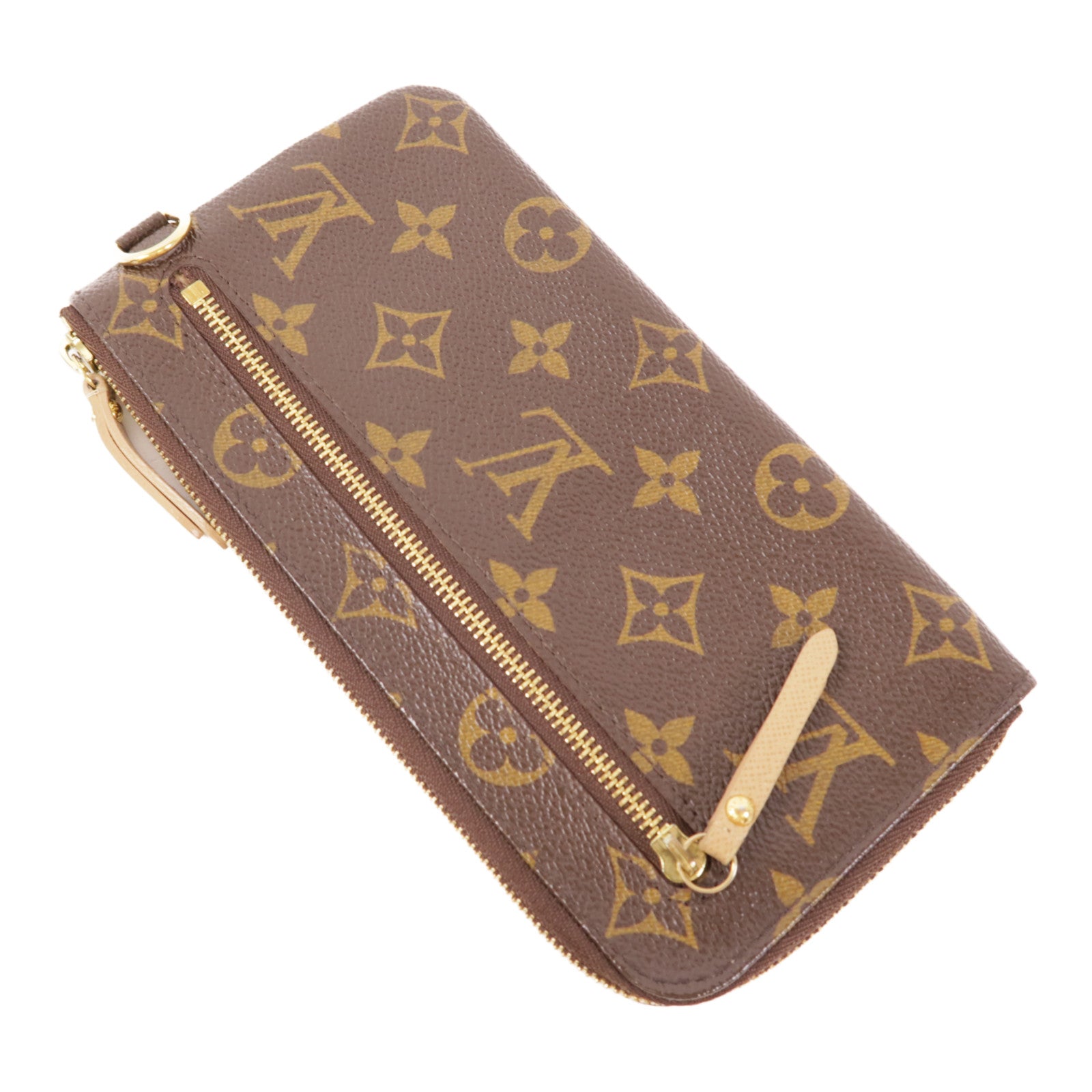 LOUIS VUITTON LV GHW Complice Trunkst Long Wallet M58024 Monogram Brown