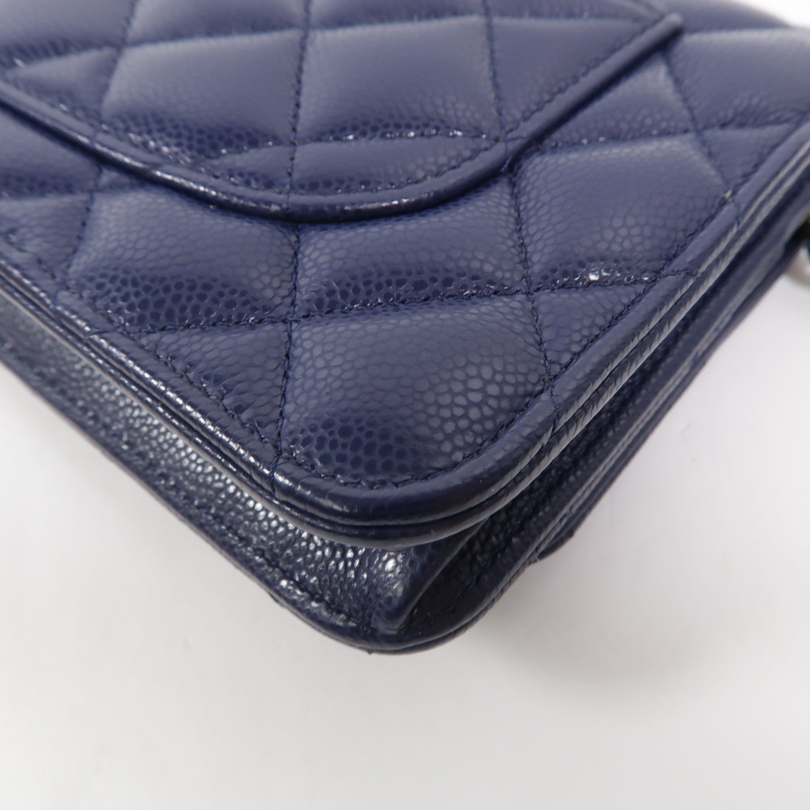CHANEL 牛皮皮革WOC Wallet On Chain鏈帶肩背袋