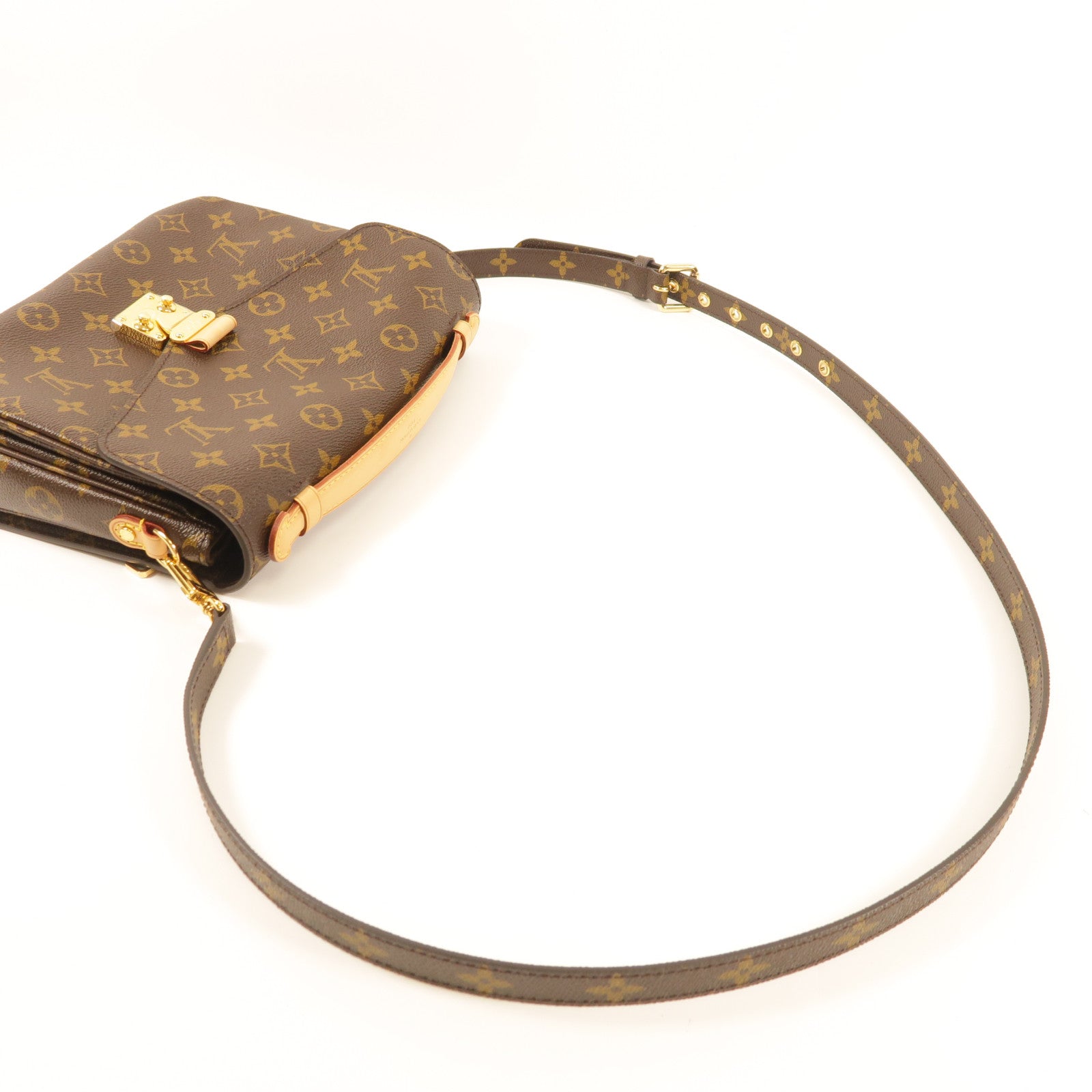 LOUIS VUITTON LV GHW Pochette Metis MM 2 Way Bag M44875 Monogram Brown