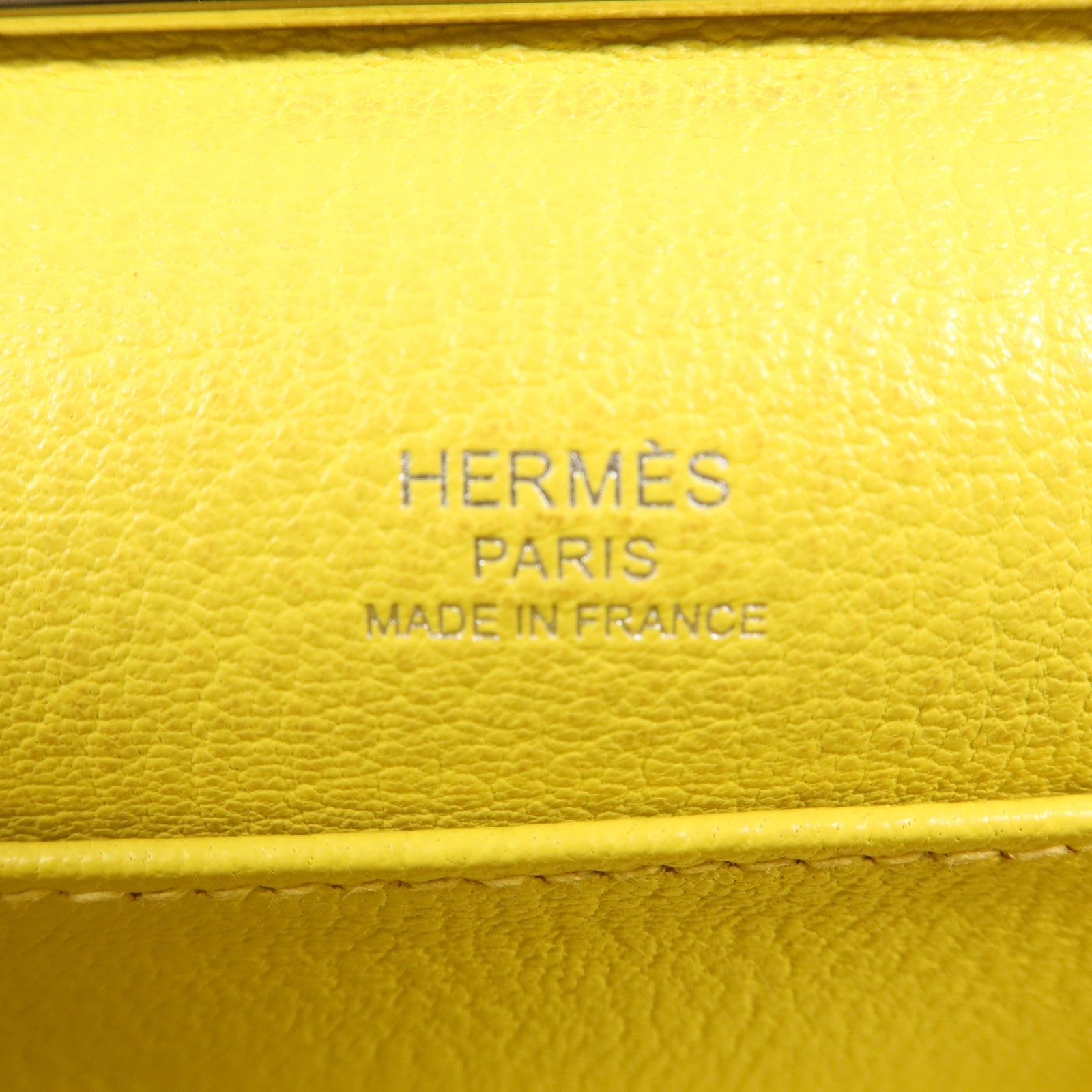 HERMES Evercolor皮革Clic-H 21銀扣肩背袋Lime