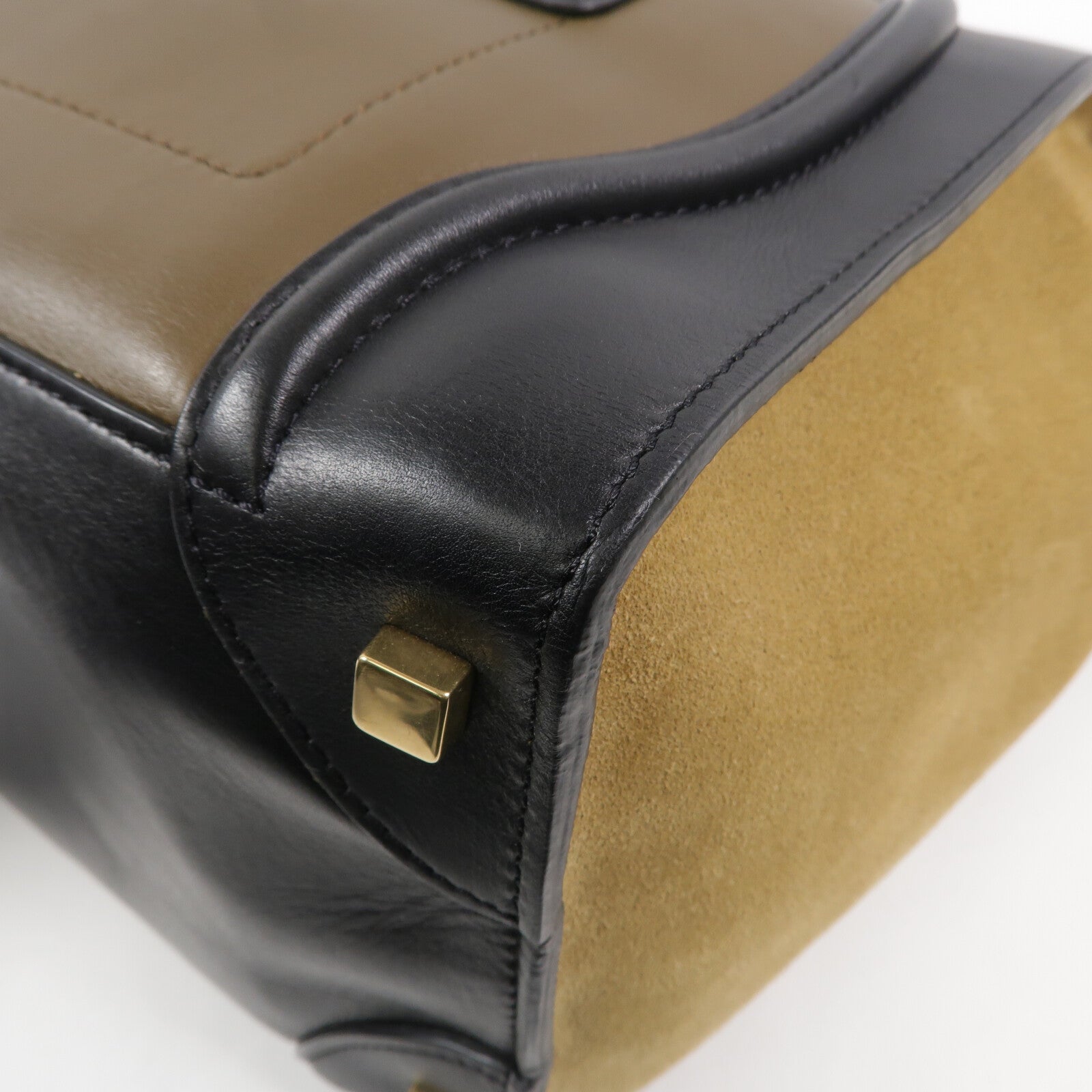 CELINE 牛皮皮革Mini Luggage手挽袋