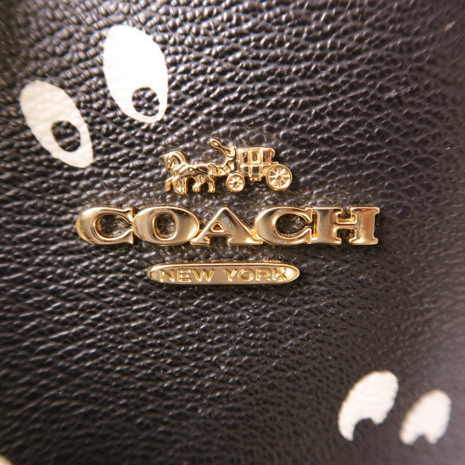 COACH 塗層帆布Shoulder Bag金扣肩背袋
