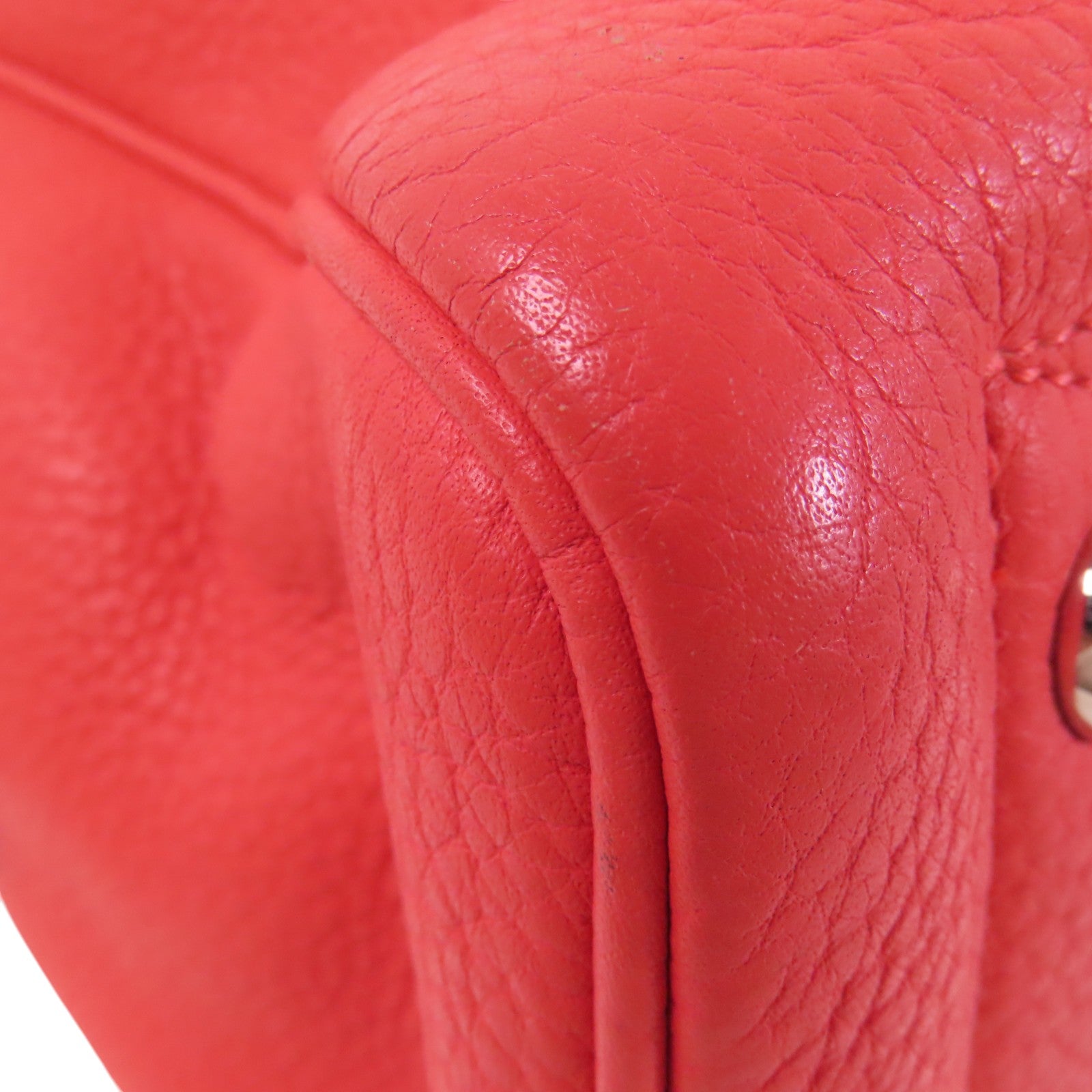 HERMES Clemence皮革Victolia銀扣手挽袋