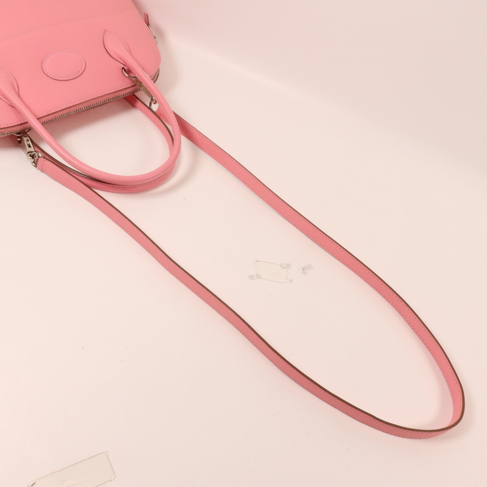 HERMES Epsom皮革Bolide 27手挽肩背兩用袋Rose Confetti