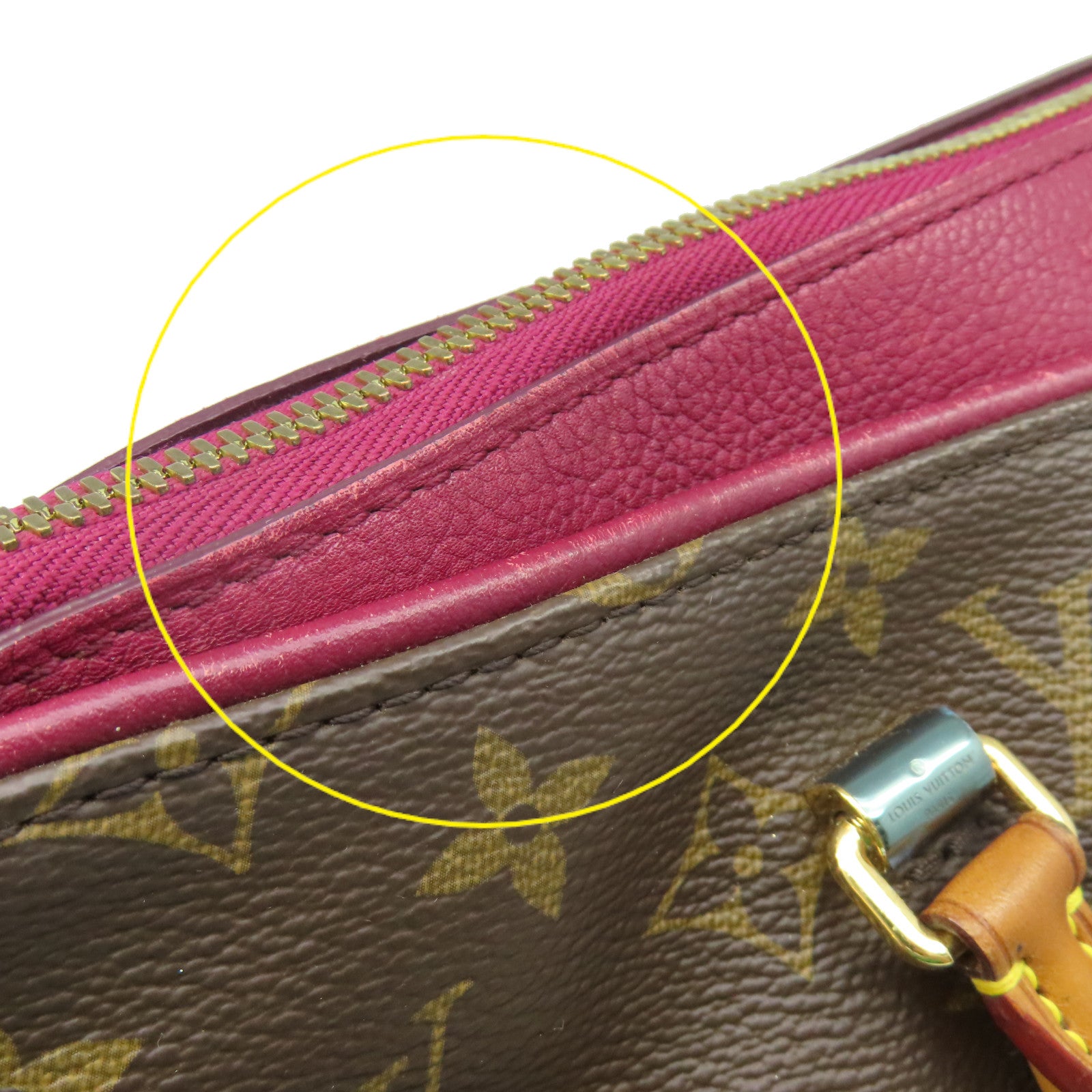 LOUIS VUITTON Monogram Pallas MM 2Way Shoulder Bag手挽肩背兩用袋啡色/酒紅色