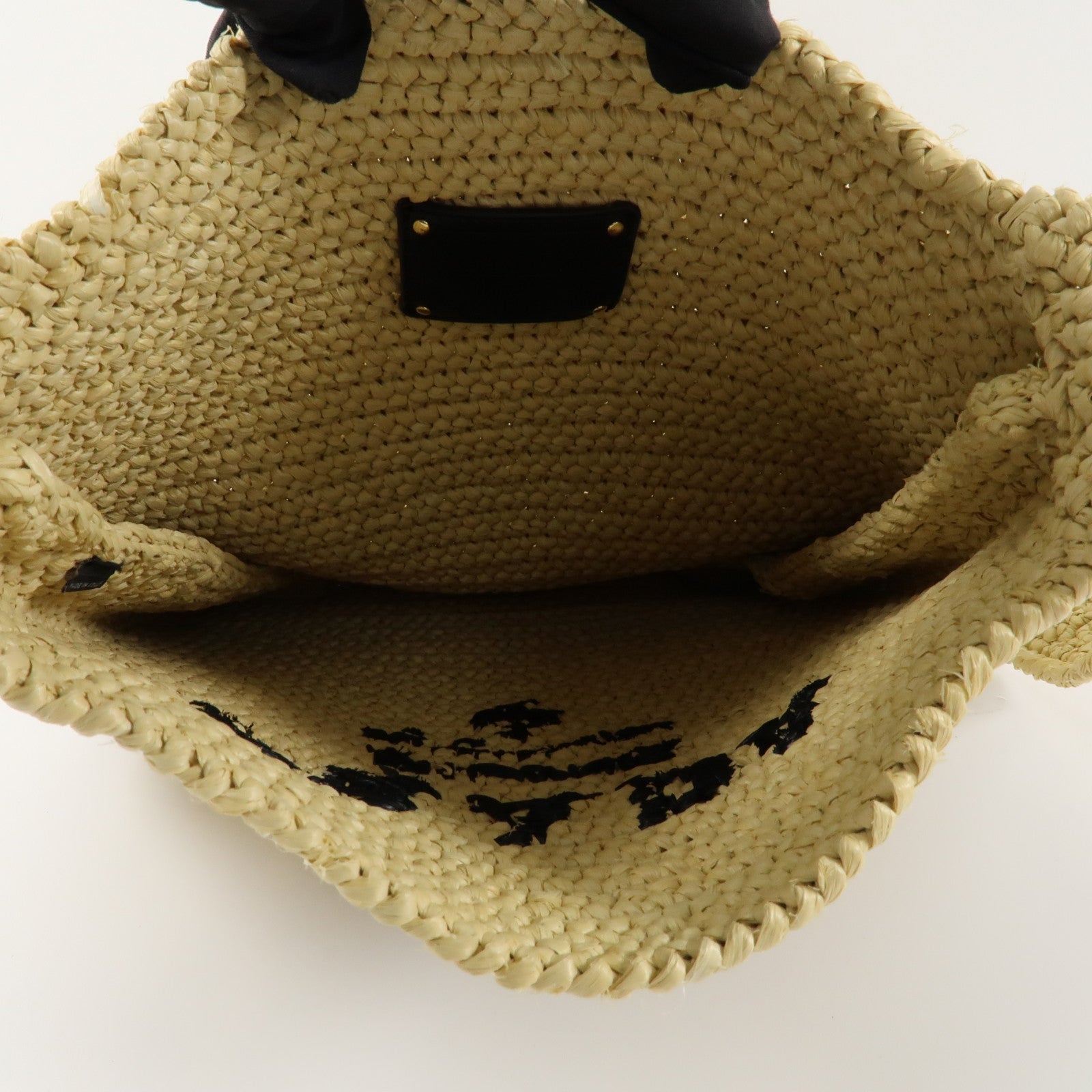 PRADA Raffia Crochet金扣肩背袋