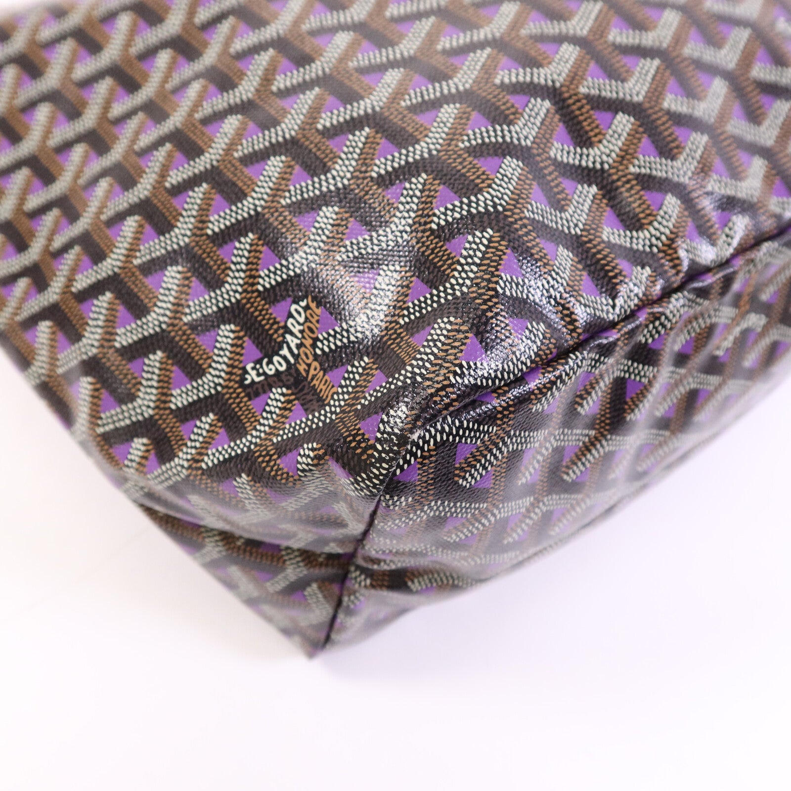 GOYARD 塗層帆布Saint Louis PM銀扣手挽袋