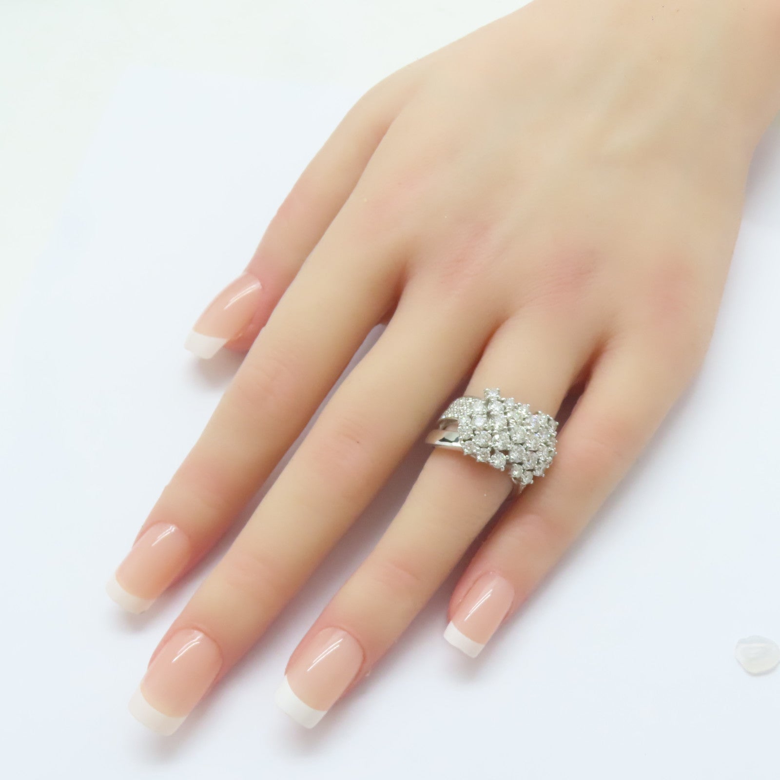 JEWELRY PT900鉑金Diamond Ring 3.00ct鑽石戒指US#6.5