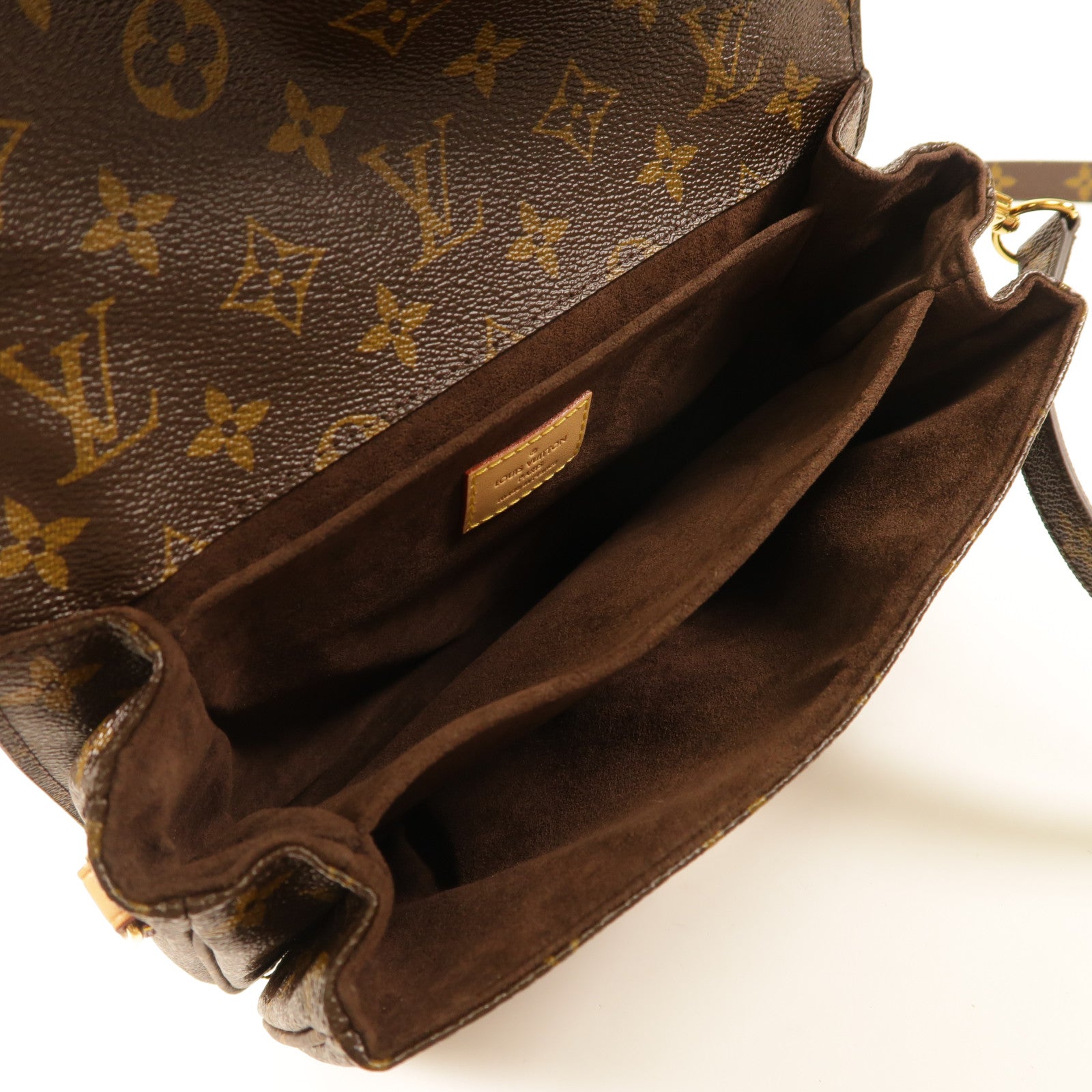 LOUIS VUITTON Monogram Pochette Metis MM金扣手挽肩背兩用袋