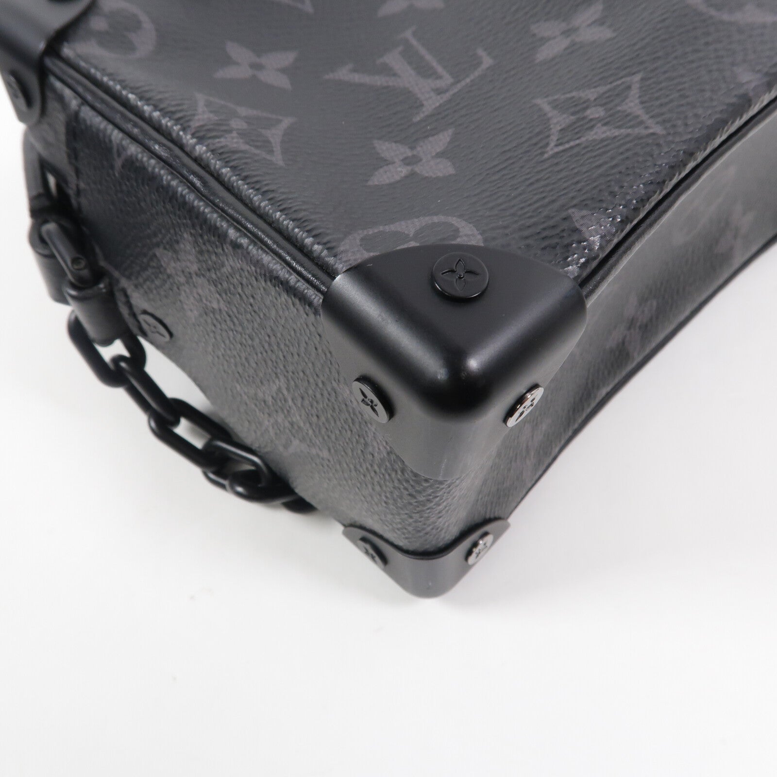 LOUIS VUITTON Monogram Eclipse Mini Soft Trunk肩背袋