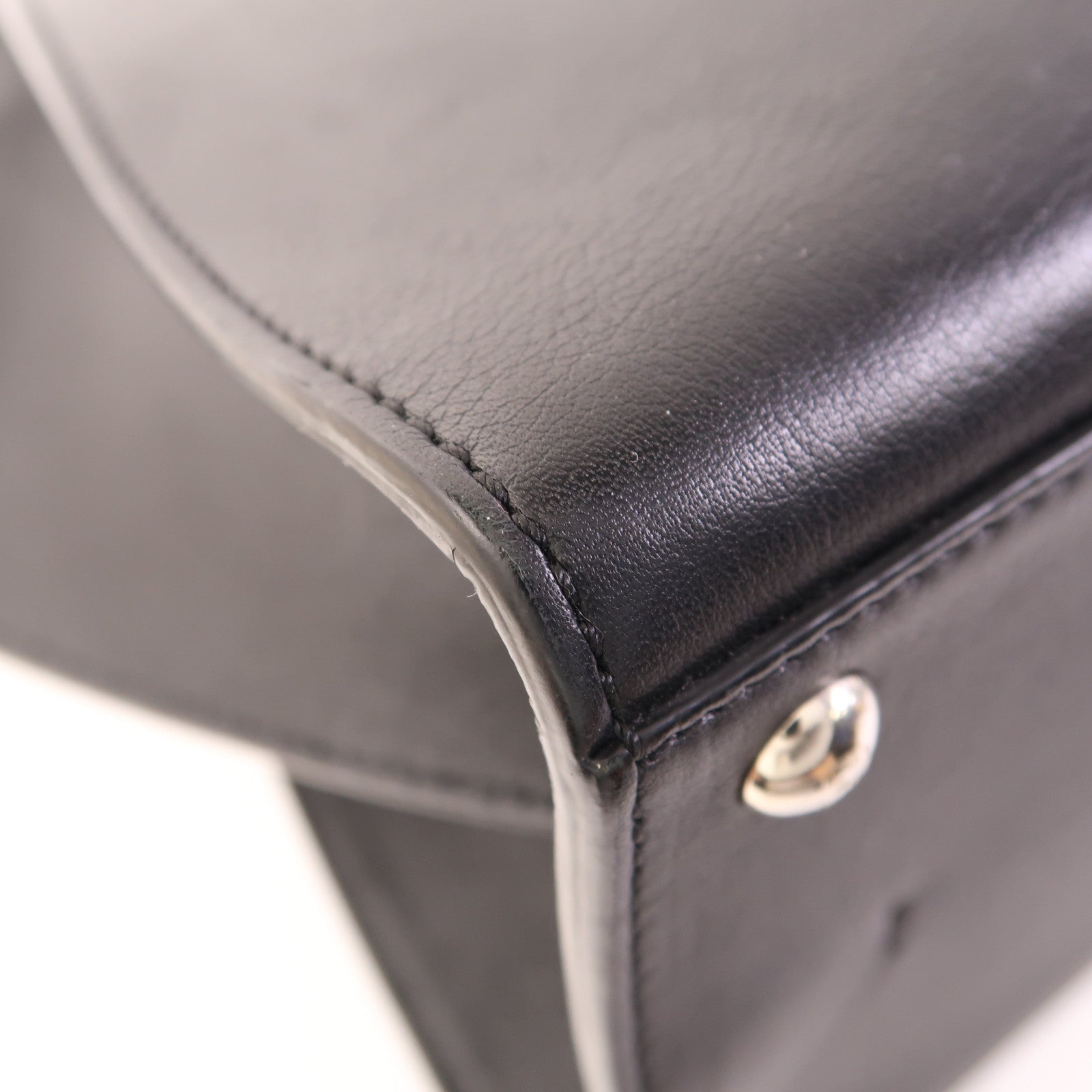 FENDI 牛皮皮革2 Way Shoulder Bag銀扣手挽肩背兩用袋