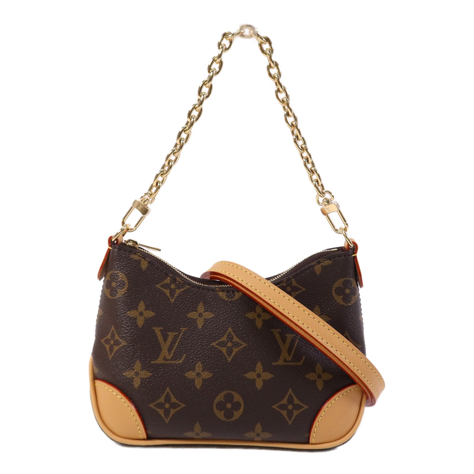 LOUIS VUITTON Monogram Nano Boulogne金扣手挽肩背兩用袋
