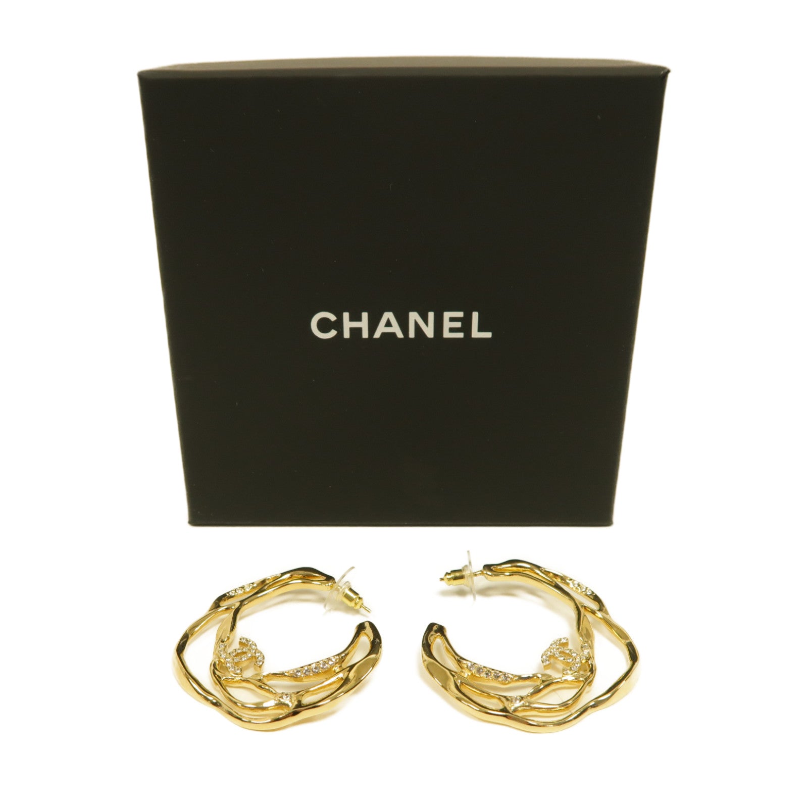 CHANEL 金屬Earrings耳環金色