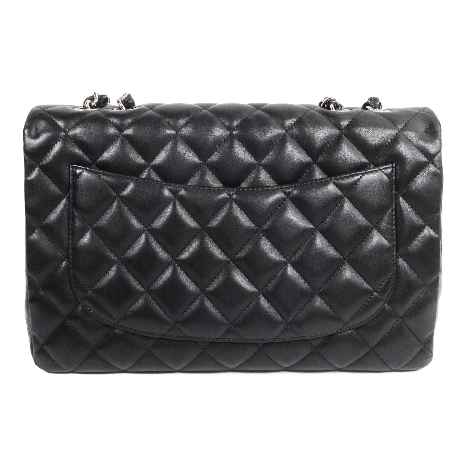CHANEL 羊皮皮革Large Classic鏈帶肩背袋