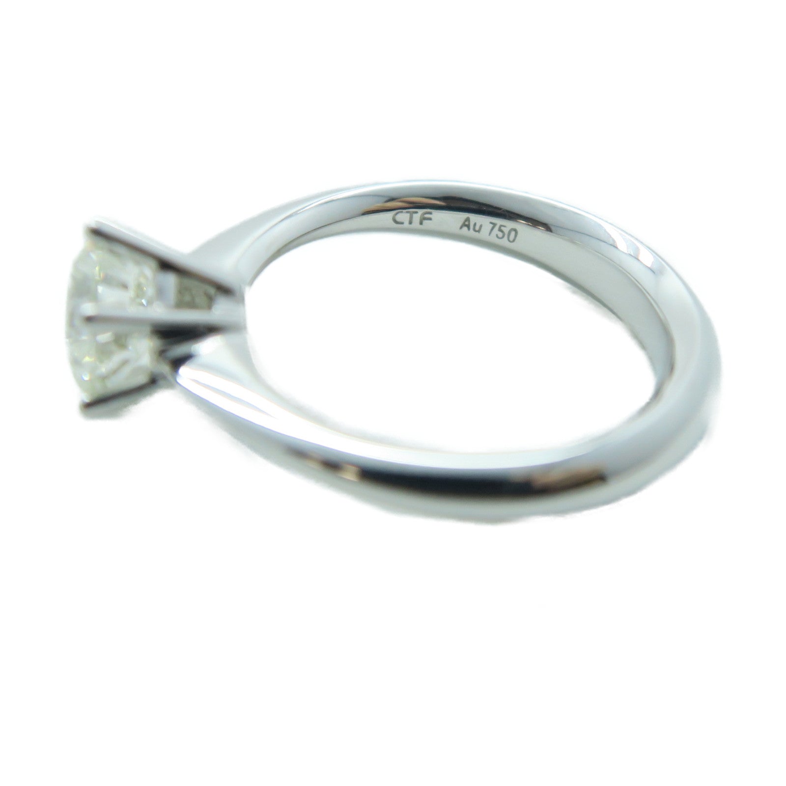 JEWELRY 【激減優惠】18K白金Diamond Ring 1.05ct鑽石戒指銀色US#5.5