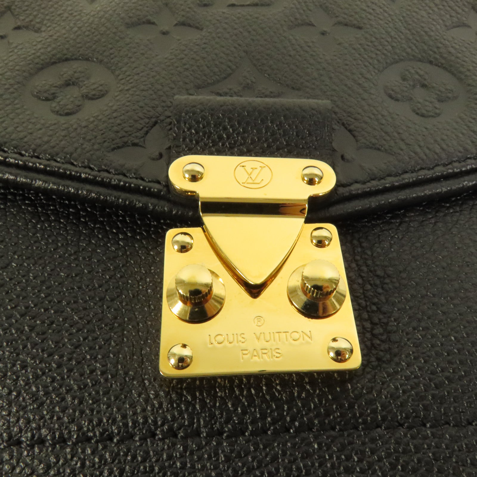 LOUIS VUITTON Monogram Empreinte Sant Germain PM金扣鏈帶肩背袋
