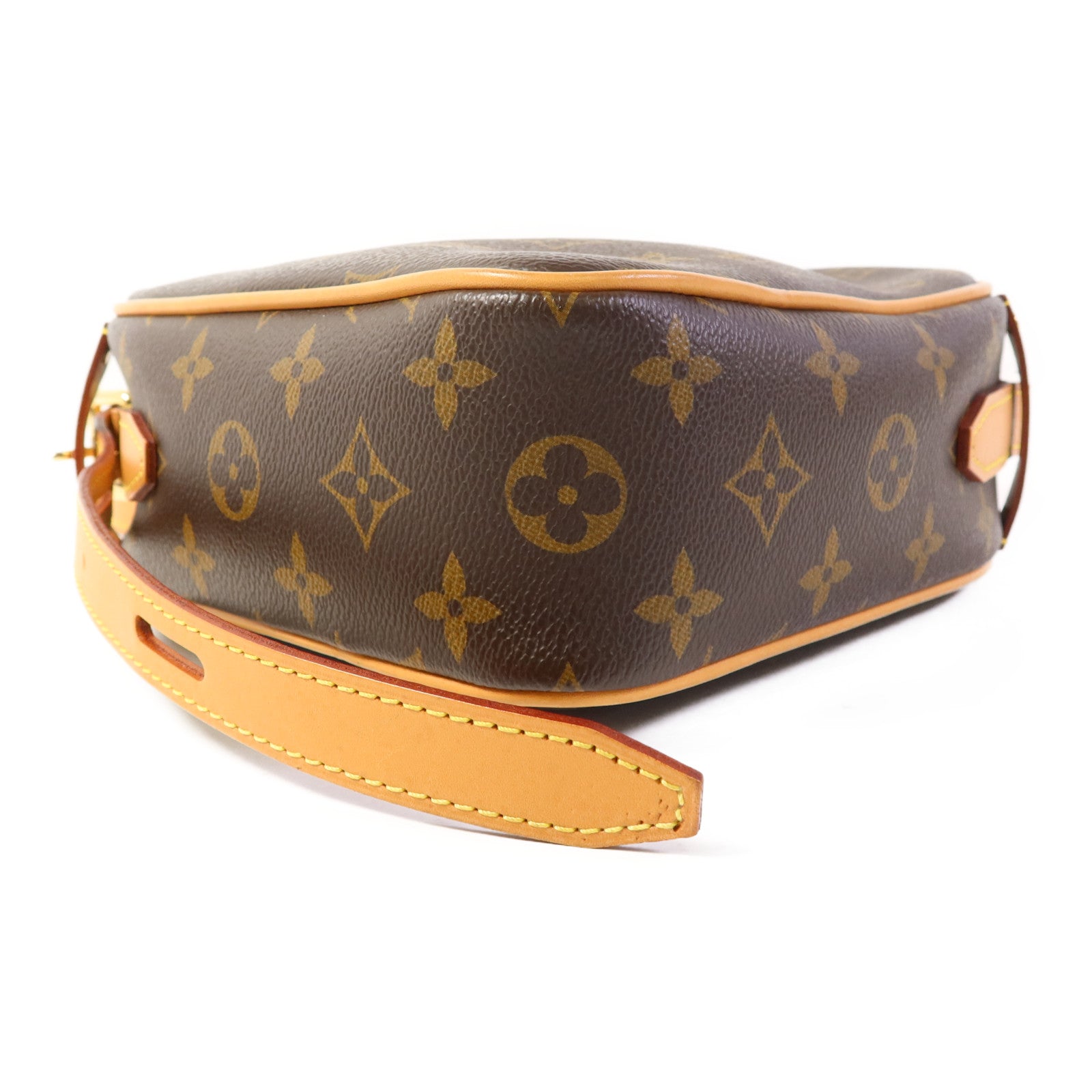 LOUIS VUITTON Monogram Game On Coeur金扣肩背袋棕色