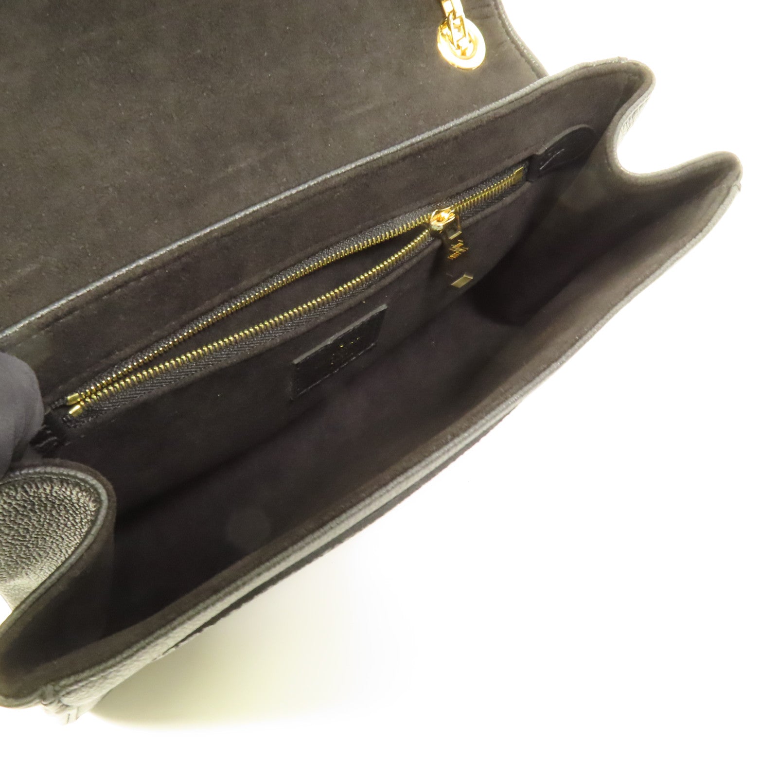 LOUIS VUITTON Monogram Empreinte Sant Germain PM金扣鏈帶肩背袋