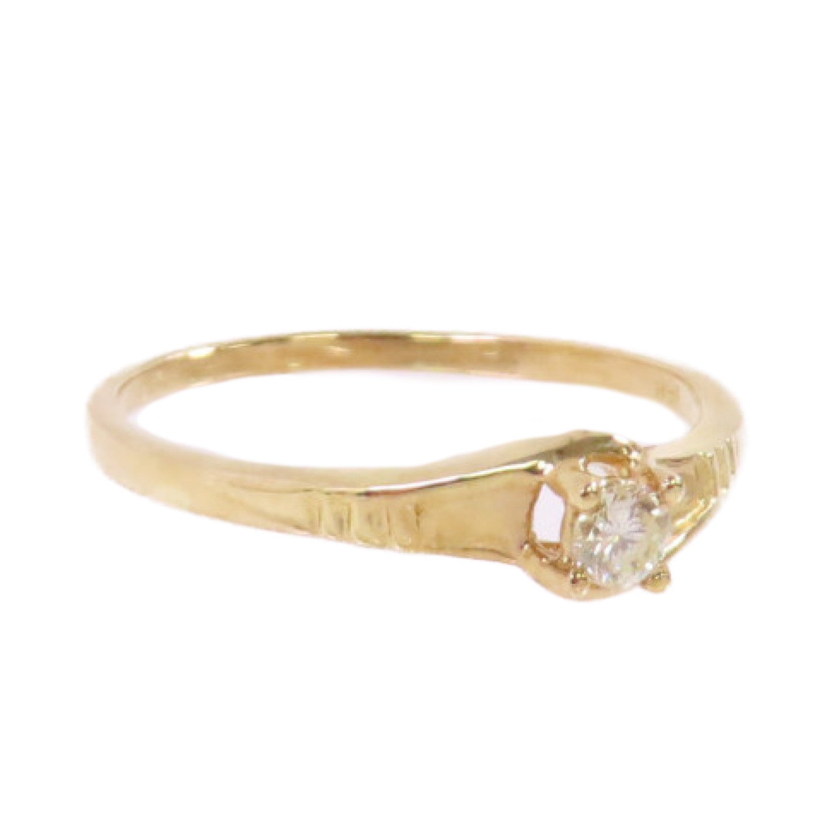 JEWELRY 18K黃金/鑽石Diamond Ring戒指US#6.75