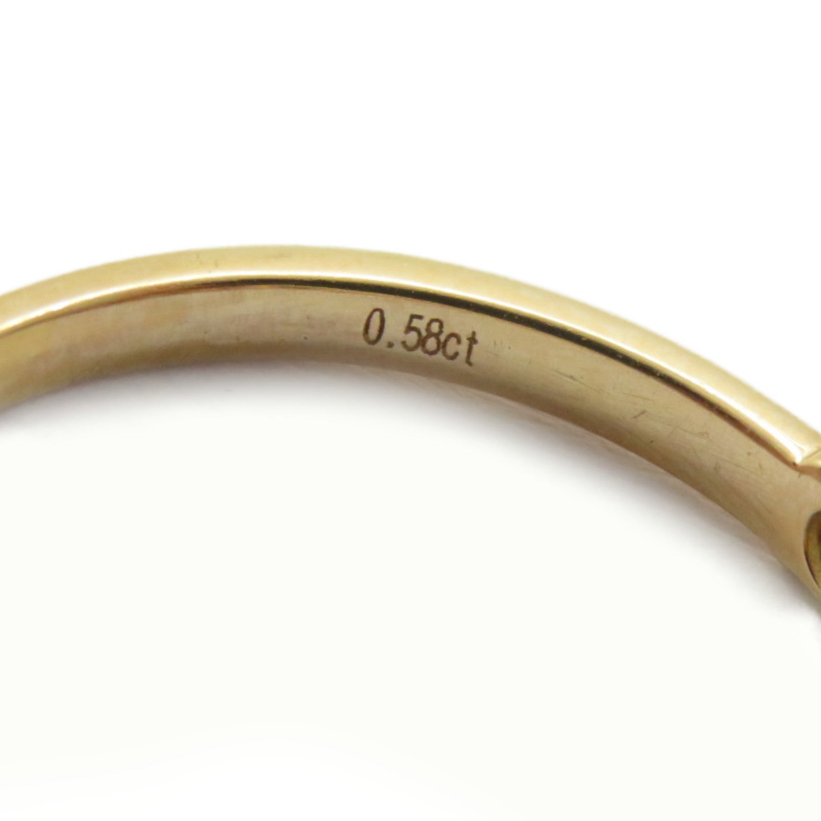 JEWELRY 【激減優惠】18K玫瑰金Diamond Ring 0.58ct鑽石戒指US#5.5