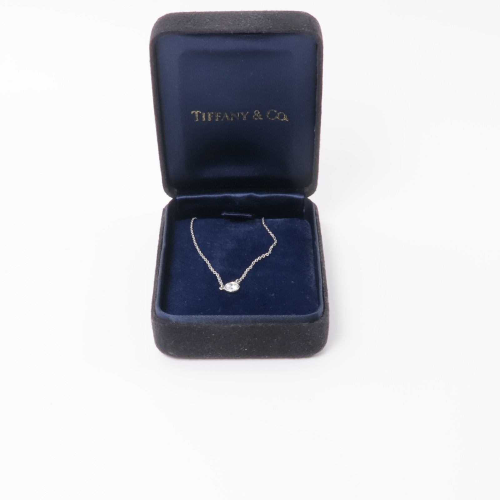 TIFFANY＆CO PT950鉑金Diamond By The Yard Necklace鑽石項鍊