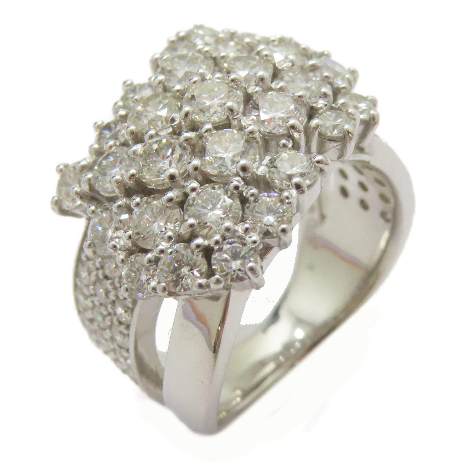 JEWELRY PT900鉑金Diamond Ring 3.00ct鑽石戒指US#6.5