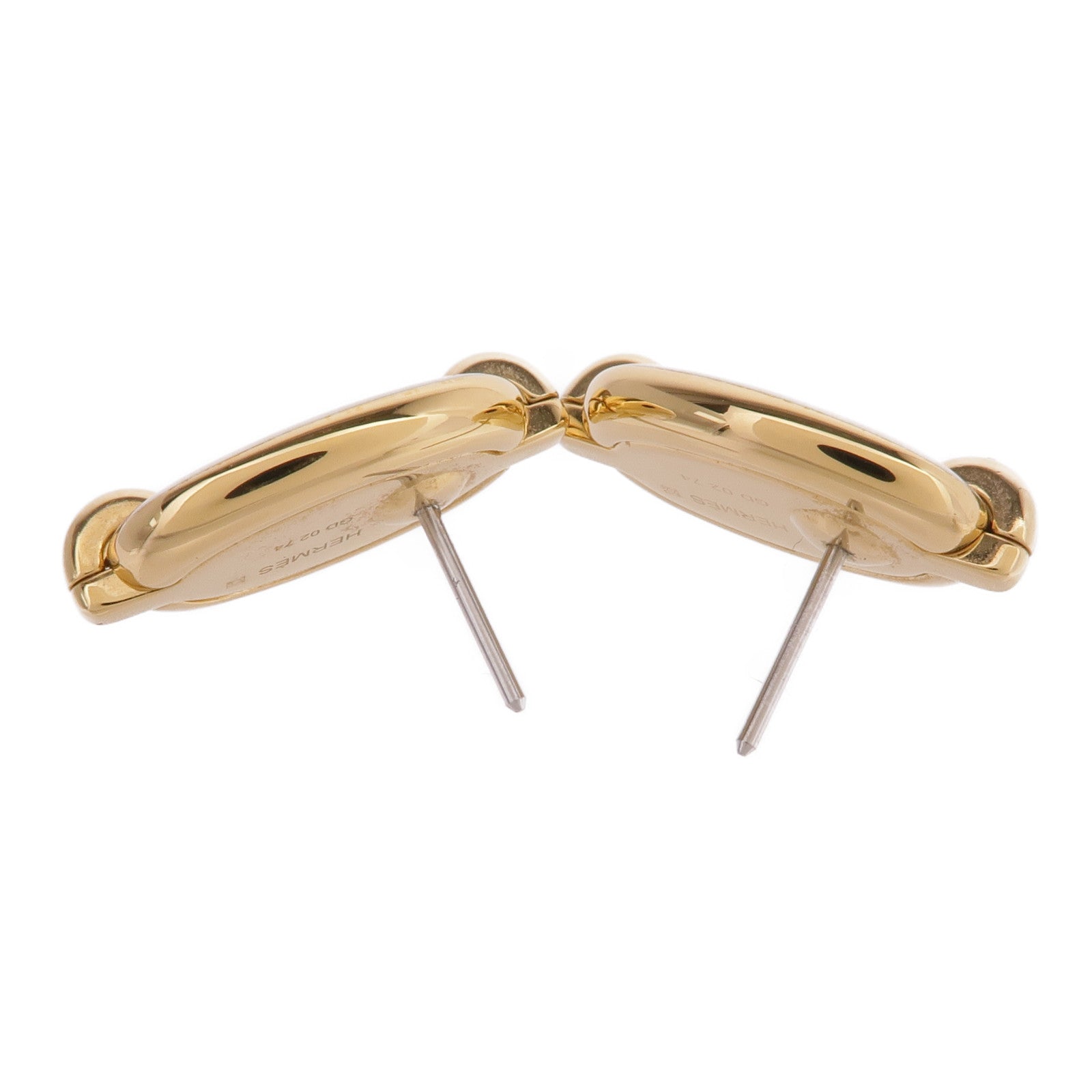 HERMES 【激減優惠】金屬Mini Maillon Earrings耳環