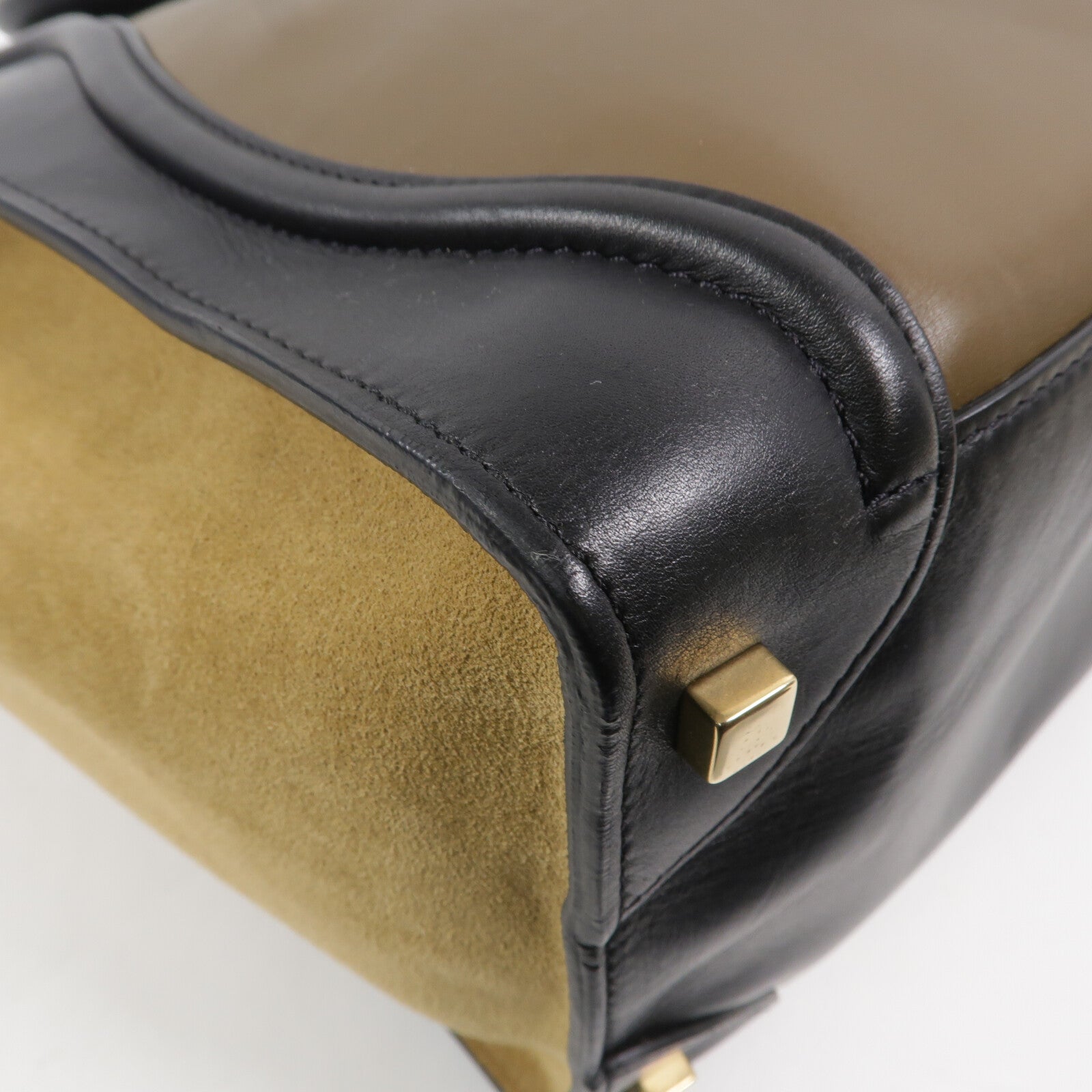 CELINE 牛皮皮革Mini Luggage手挽袋
