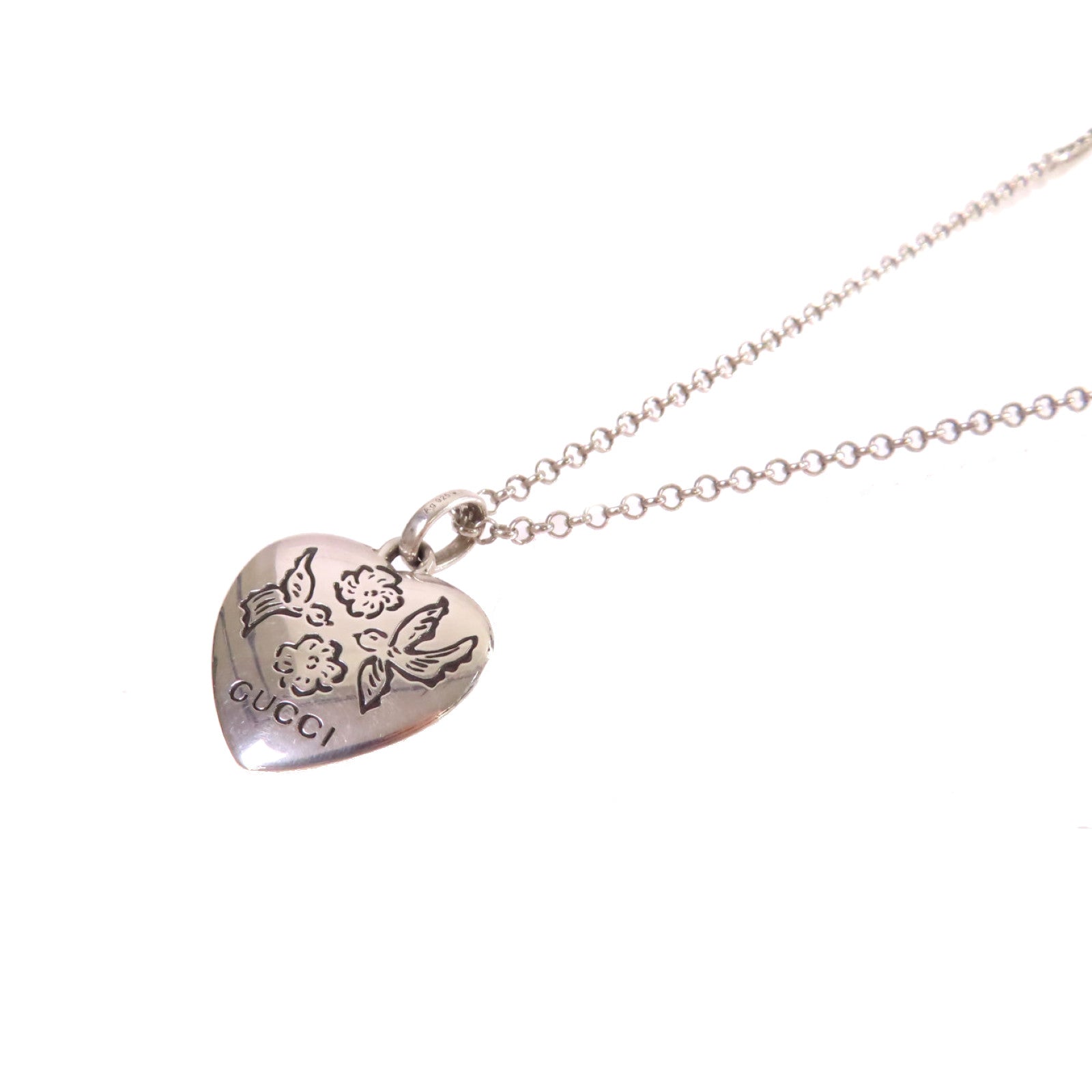 GUCCI 925純銀Blind For Love' Necklace項鏈