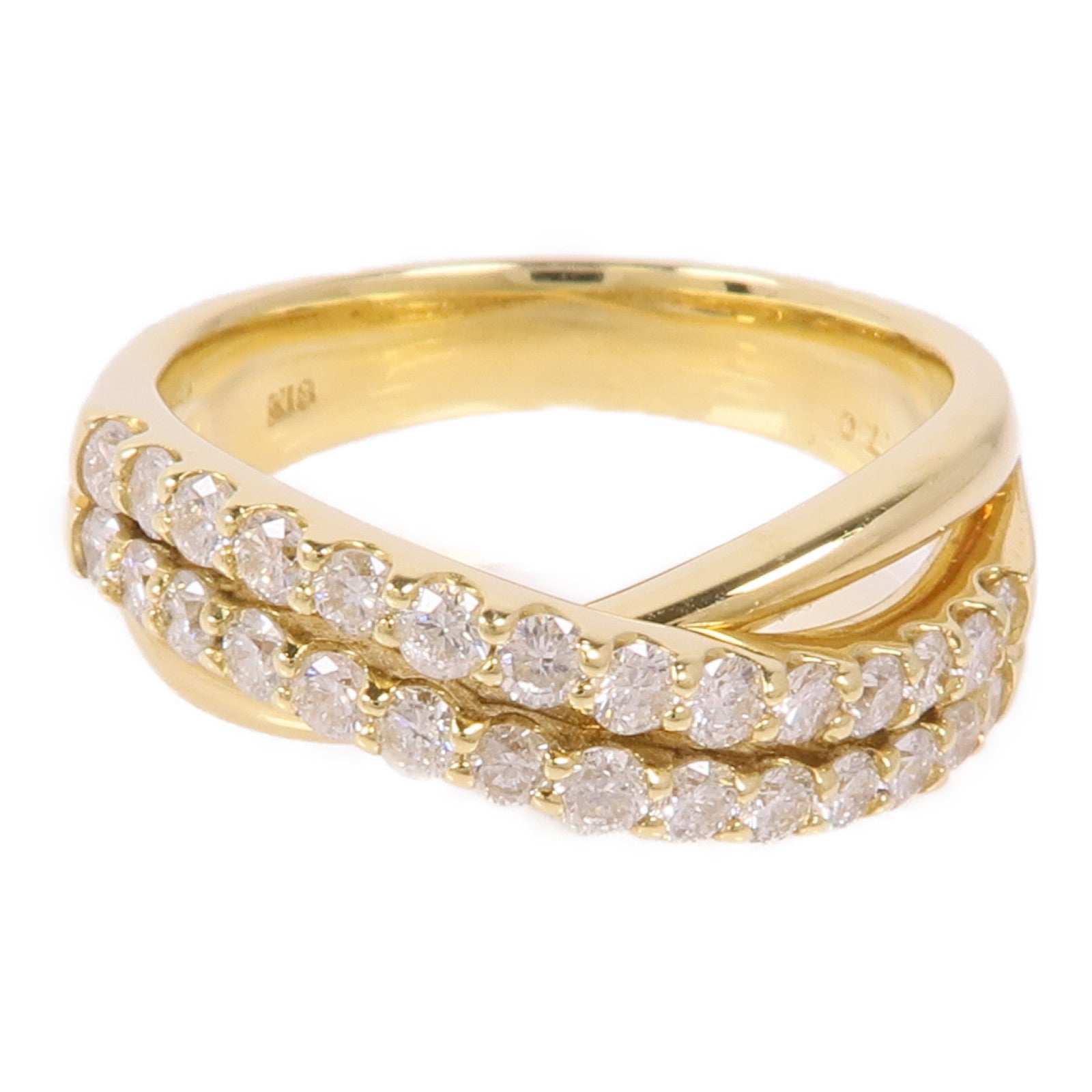 JEWELRY 18K黃金Diamond Ring鑽石戒指US#6.25