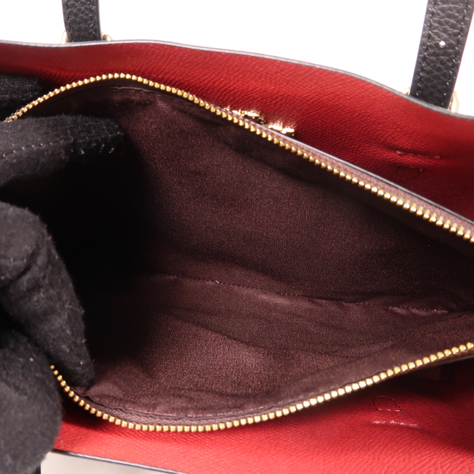 COACH 皮革2 Way Shoulder Bag金扣手挽肩背兩用袋黑色