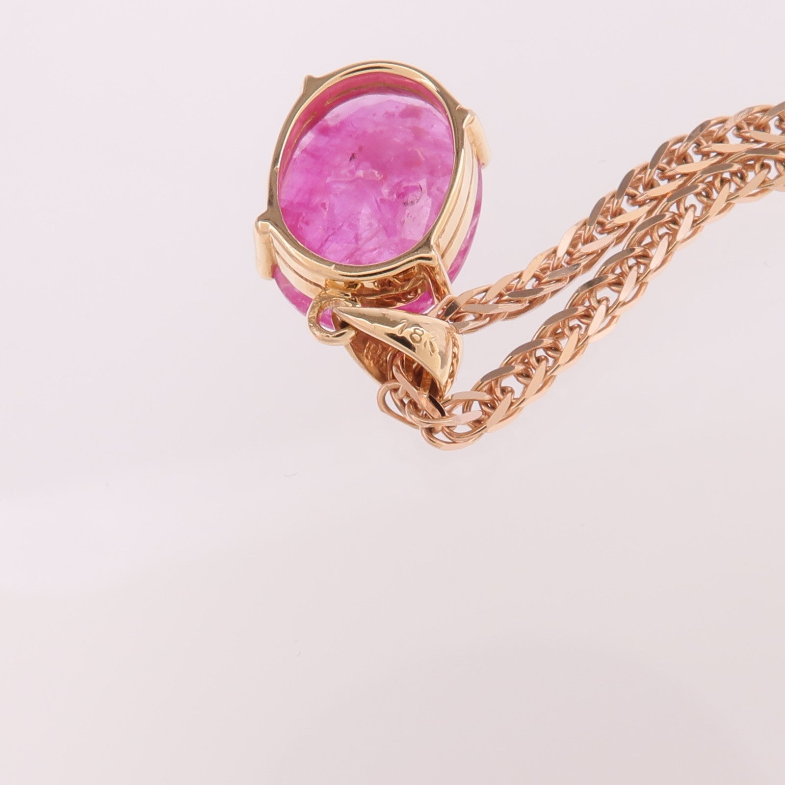JEWELRY 【激減優惠】18K黃金/玫瑰金Ruby Necklace紅寶石項鍊