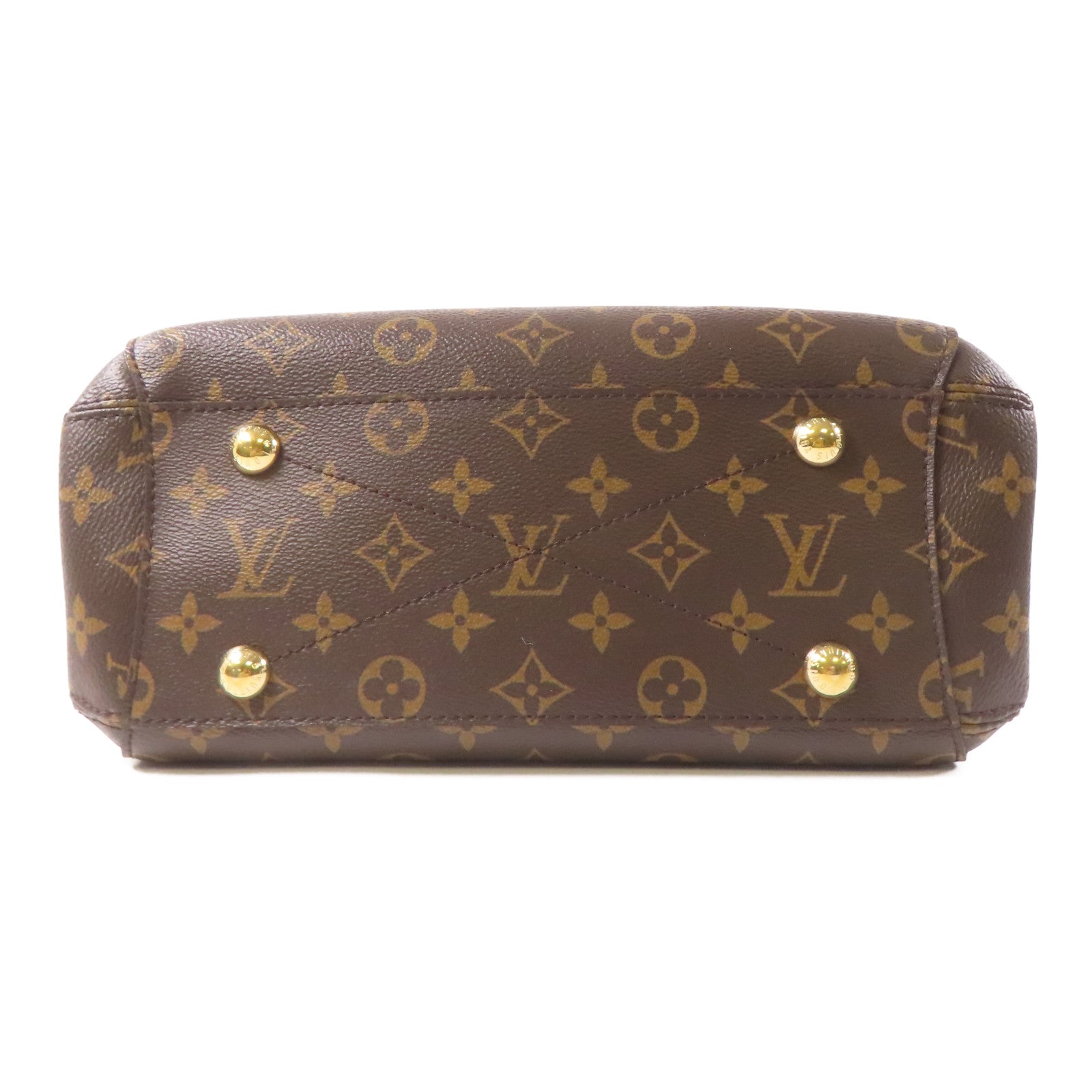 LOUIS VUITTON Monogram Montaigne BB金扣手挽肩背兩用袋啡色