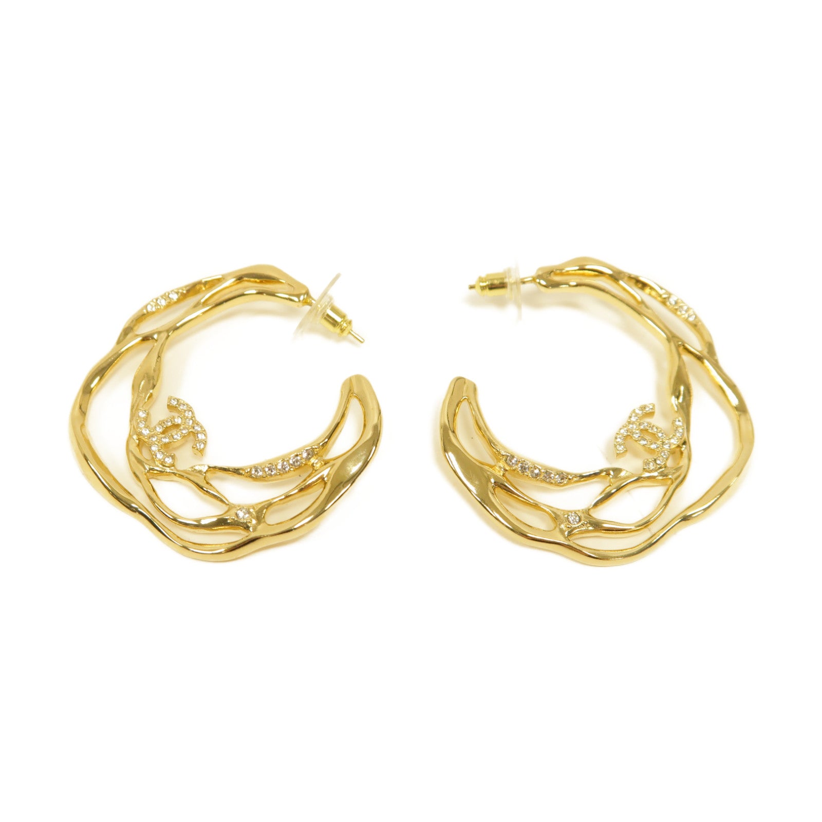 CHANEL 金屬Earrings耳環金色