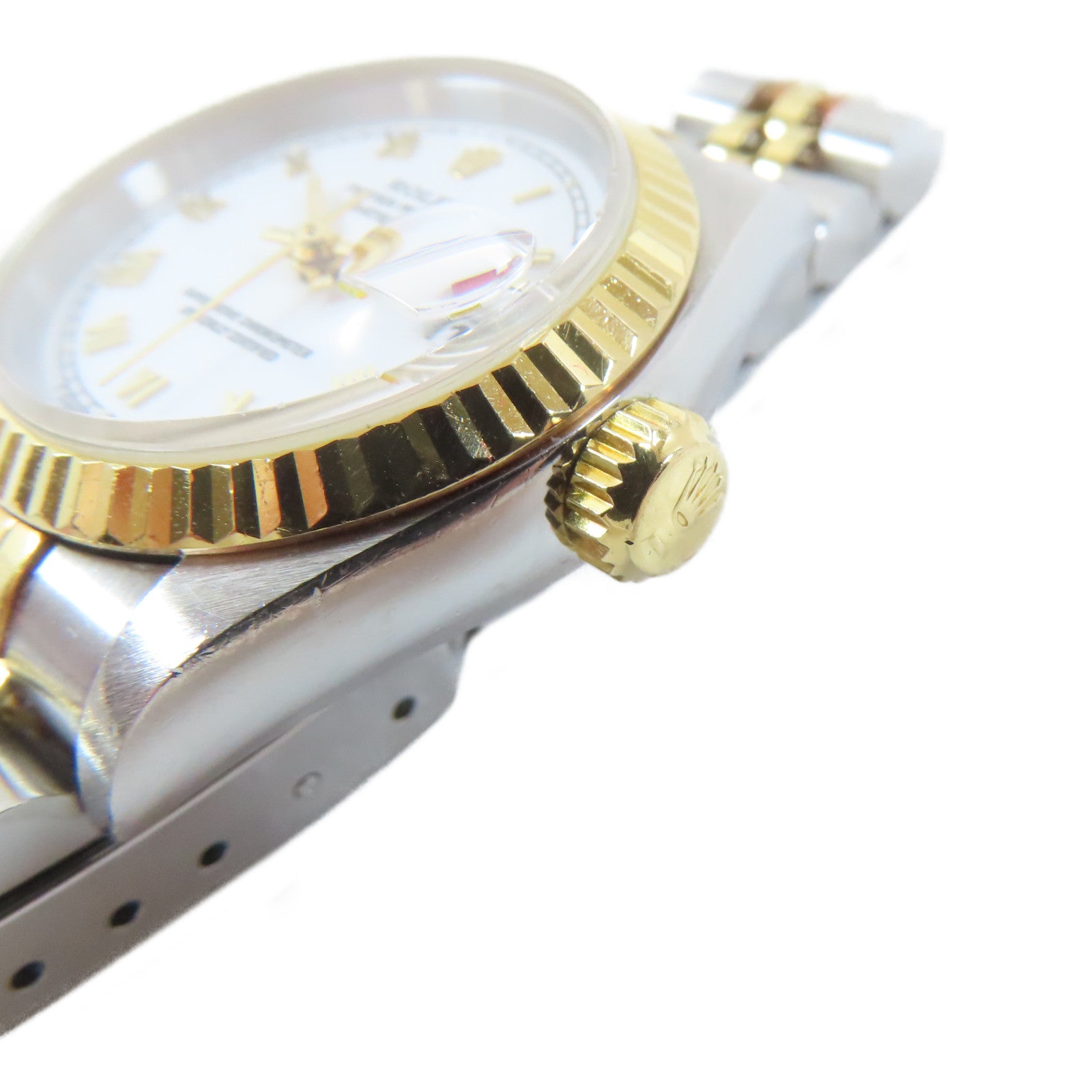 ROLEX Datejust不鏽鋼手錶自動機芯白色#14.5cm