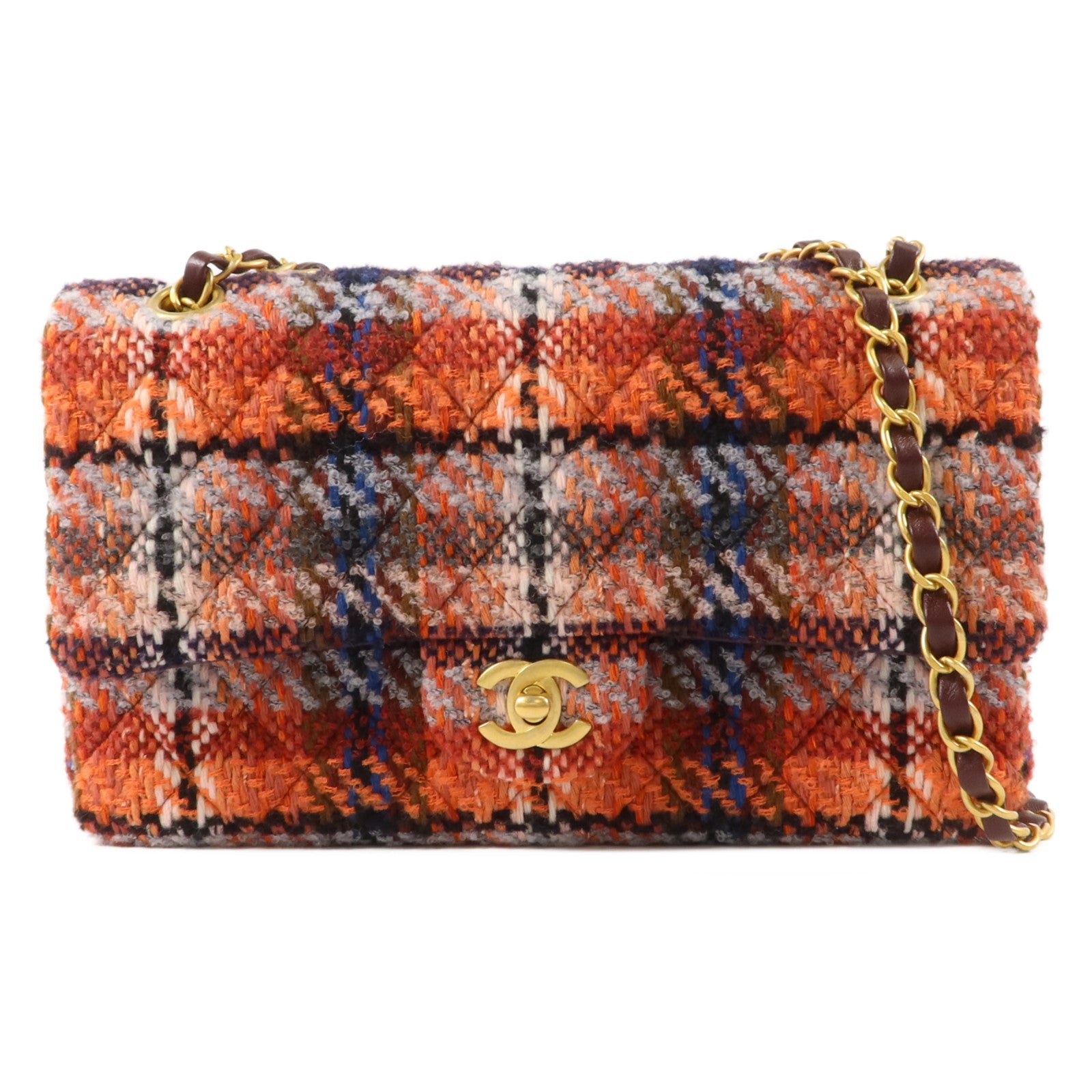 CHANEL 斜紋軟呢Classic 25鏈帶肩背袋