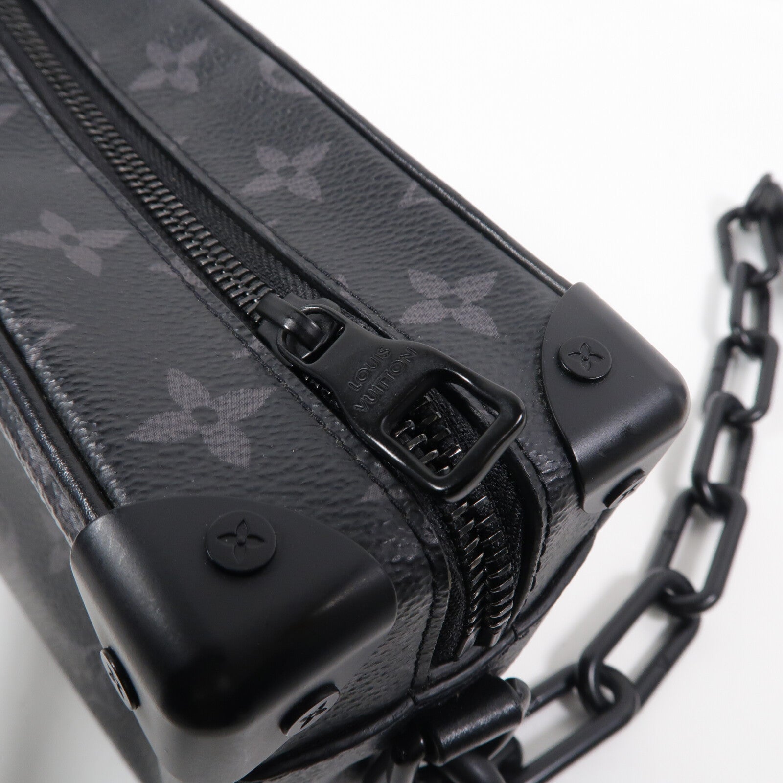 LOUIS VUITTON Monogram Eclipse Mini Soft Trunk肩背袋