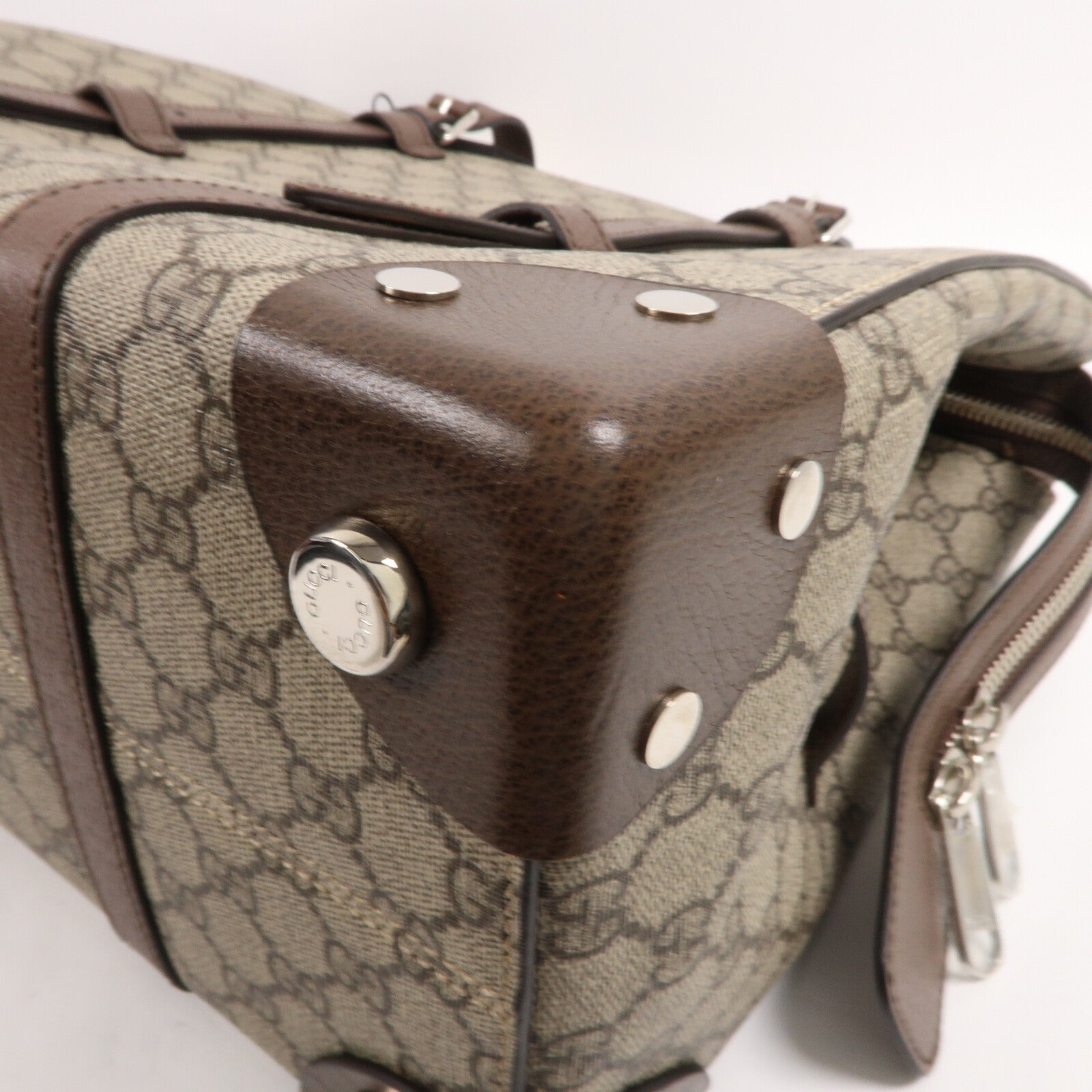 GUCCI 塗層帆布Bucket Travel Tote手挽袋