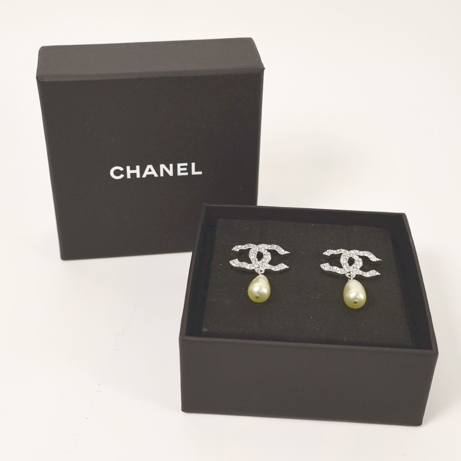 CHANEL 金屬/珍珠/水鑽Earrings耳環